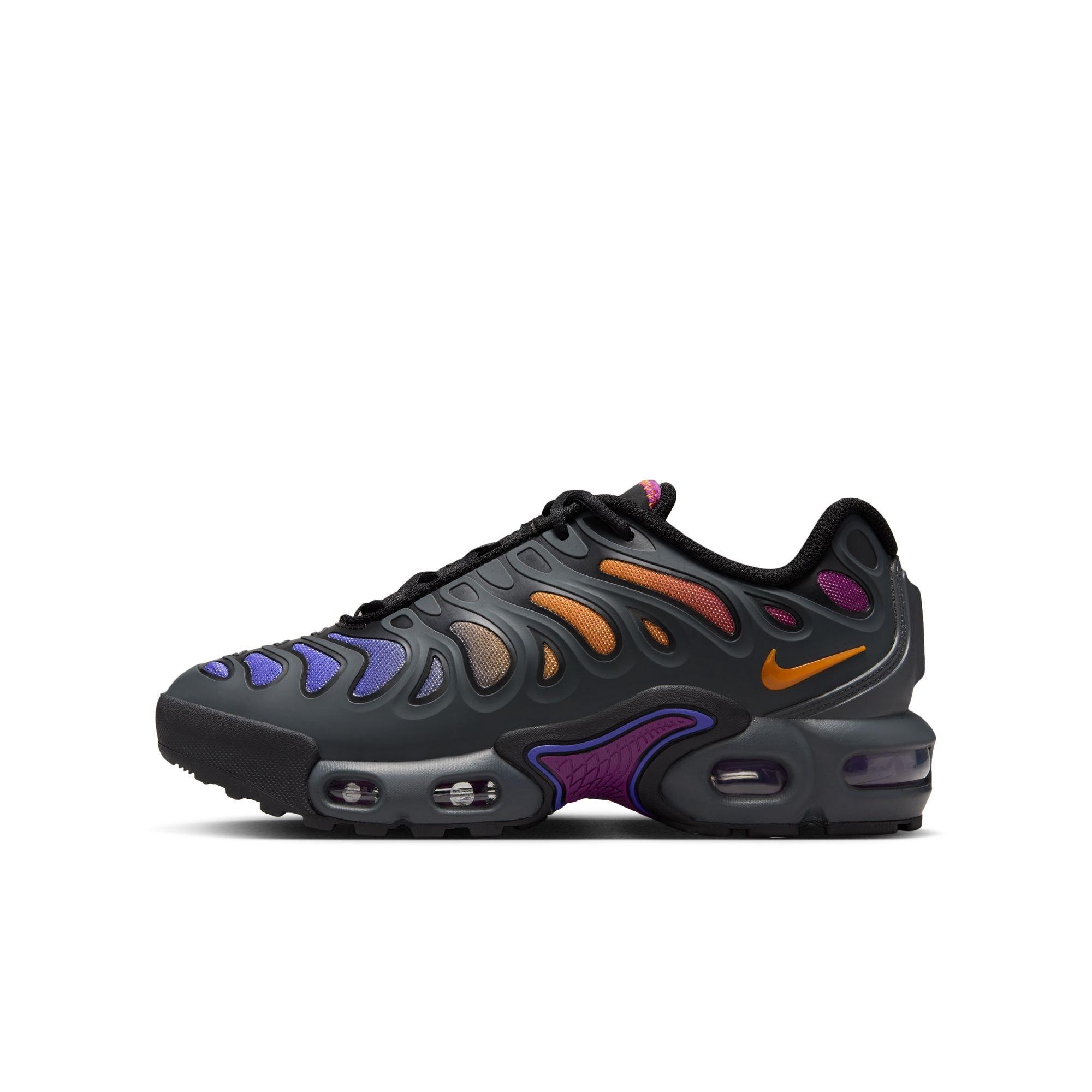 Nike Air Max Plus Drift Grade School Boys' "Anthracite/Monarch/Black/Viotech" Shoe