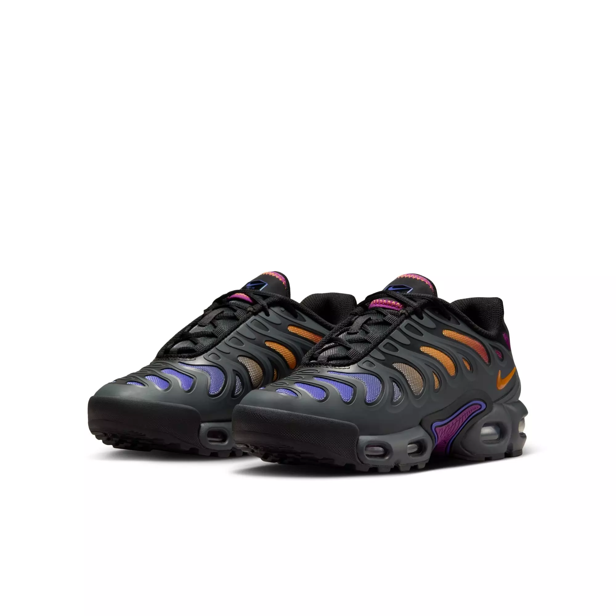 Nike Air Max Plus Drift "Anthracite/Monarch/Black/Viotech" Grade School Boys' Shoe                       