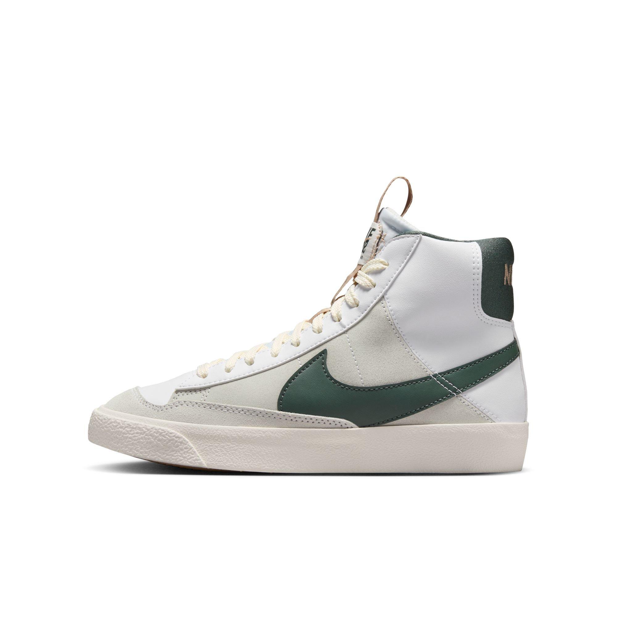 Nike Blazer Mid '77 SE Grade School Boys' "White/Vintage Green/Pale Ivory/Hemp" Shoe