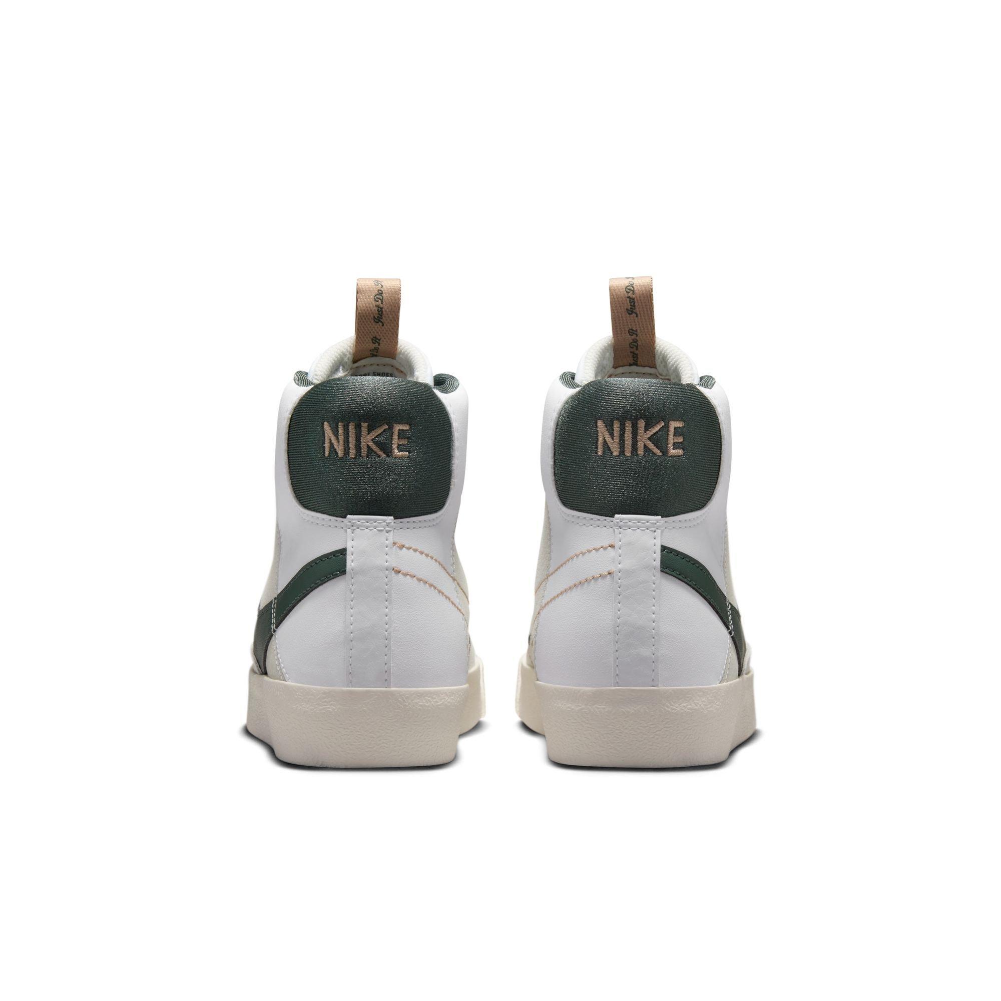 Nike Blazer Mid '77 SE Grade School Boys' "White/Vintage Green/Pale Ivory/Hemp" Shoe