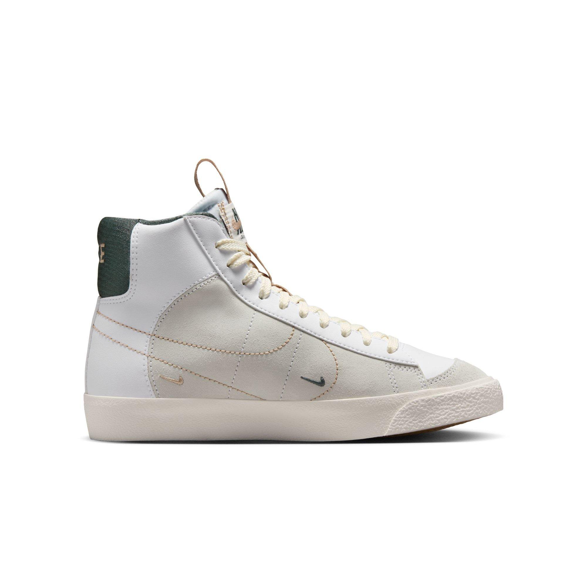 Nike Blazer Mid '77 SE Grade School Boys' "White/Vintage Green/Pale Ivory/Hemp" Shoe