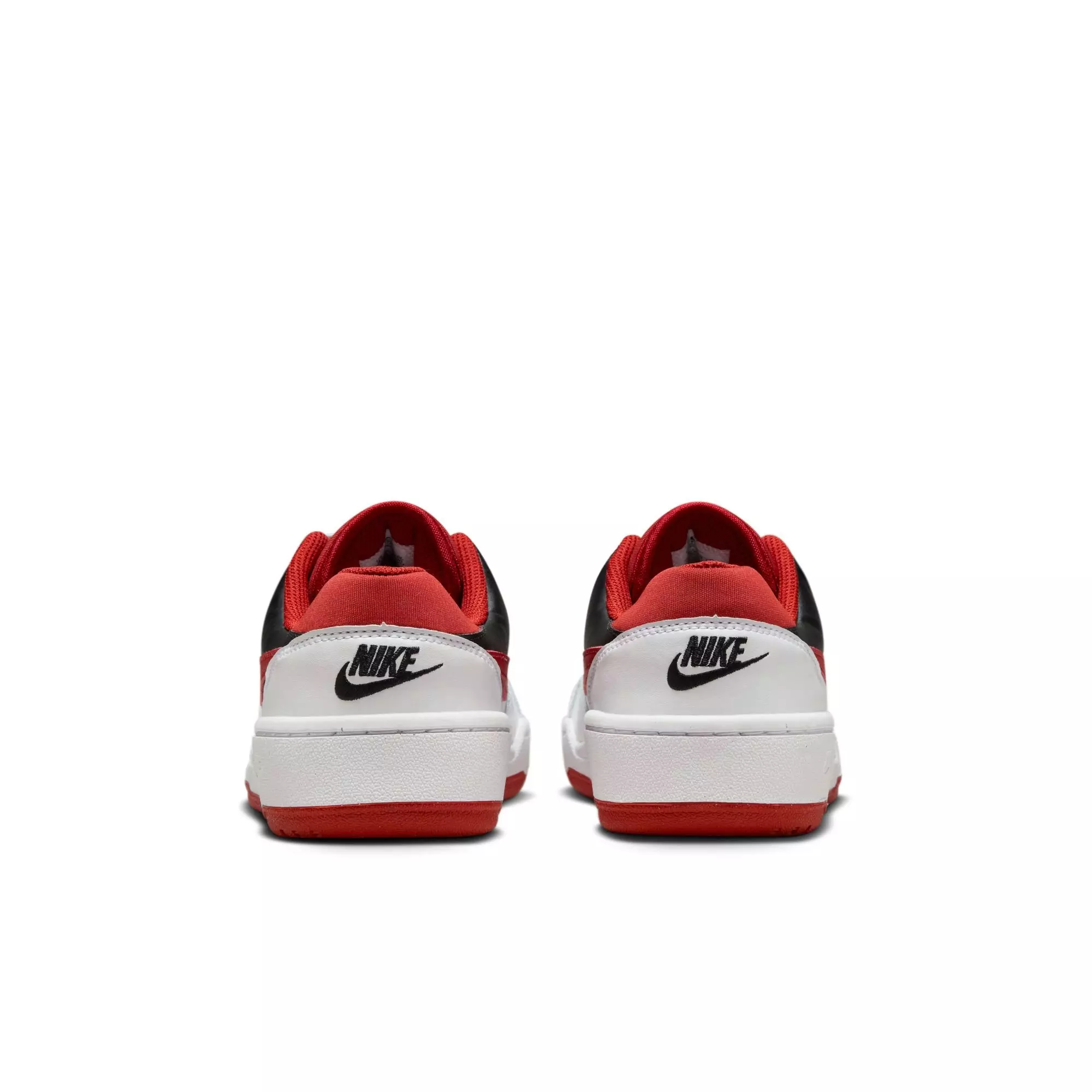 Nike Full Force Low "White/Mystic Red/Black" Grade School Boys' Shoe - WHITE/RED