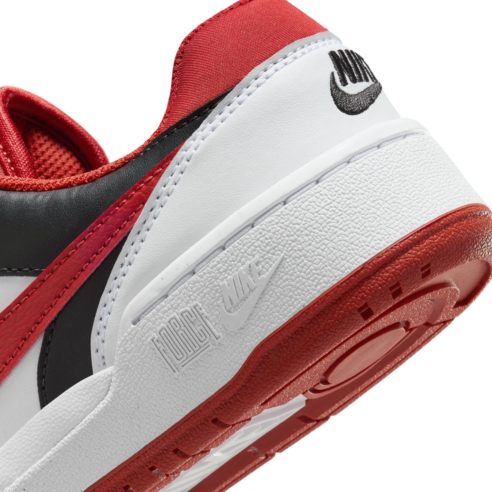 Nike Full Force Low Grade School Boys' "White/Mystic Red/Black" Shoe