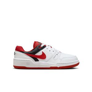 Nike Full Force Low "White/Mystic Red/Black" Grade School Boys' Shoe