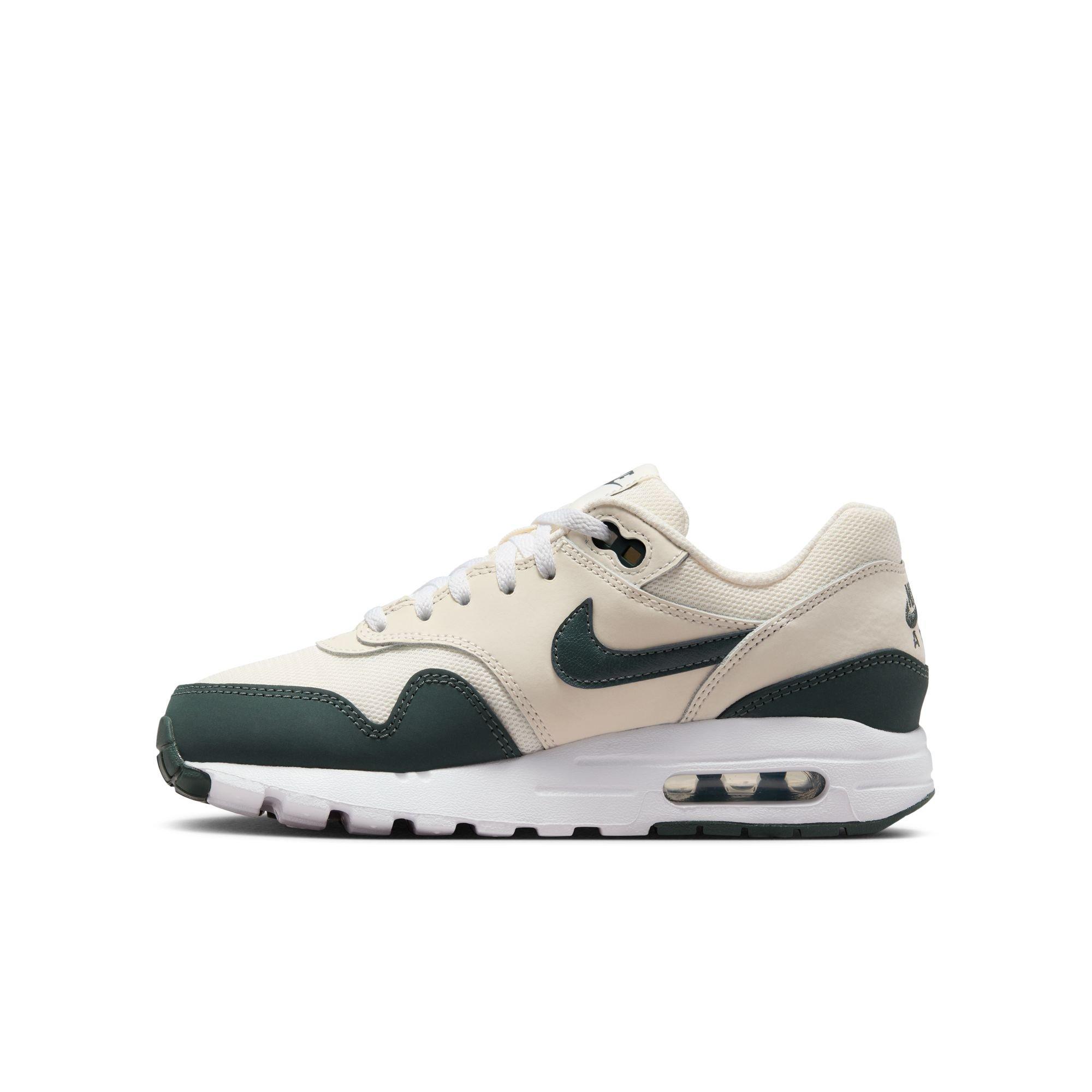 Nike Air Max 1 Grade School Boys' "Pale Ivory/Vintage Green/White/Bicoastal" Shoe