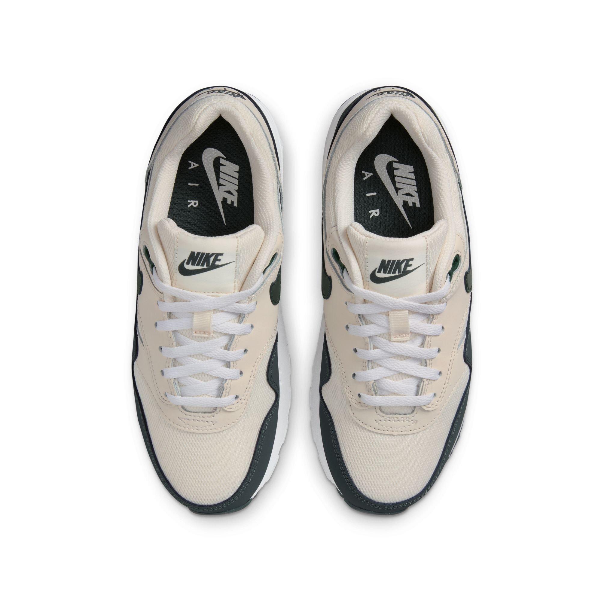 Nike Air Max 1 Grade School Boys' "Pale Ivory/Vintage Green/White/Bicoastal" Shoe