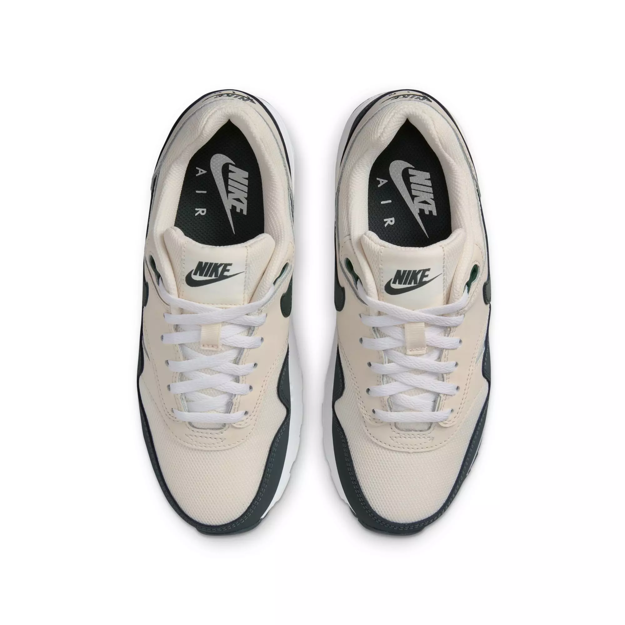 Nike Air Max 1 "Pale Ivory/Vintage Green/White/Bicoastal" Grade School Boys' Shoe - GREY/TAN