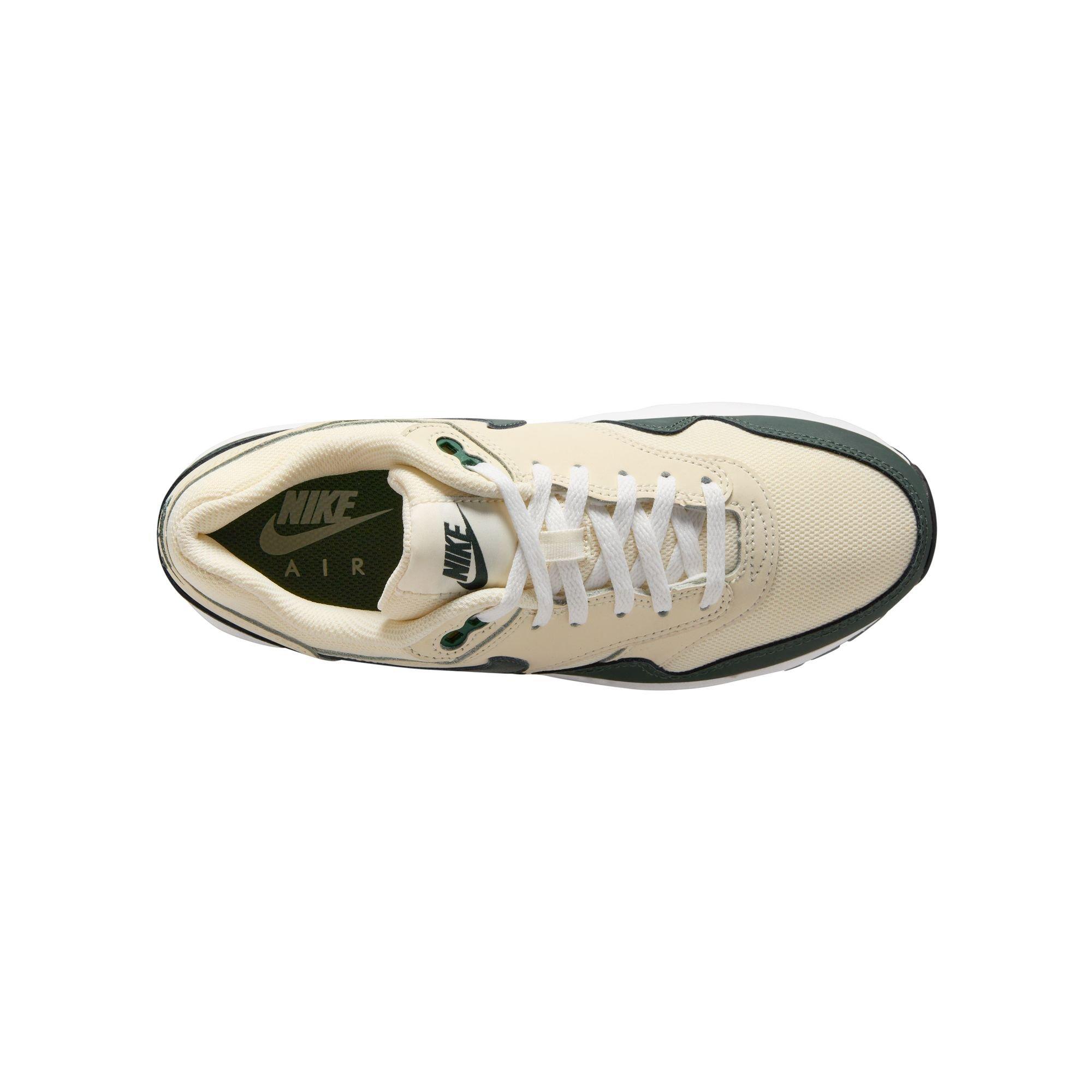 Nike Air Max 1 Grade School Boys' "Pale Ivory/Vintage Green/White/Bicoastal" Shoe