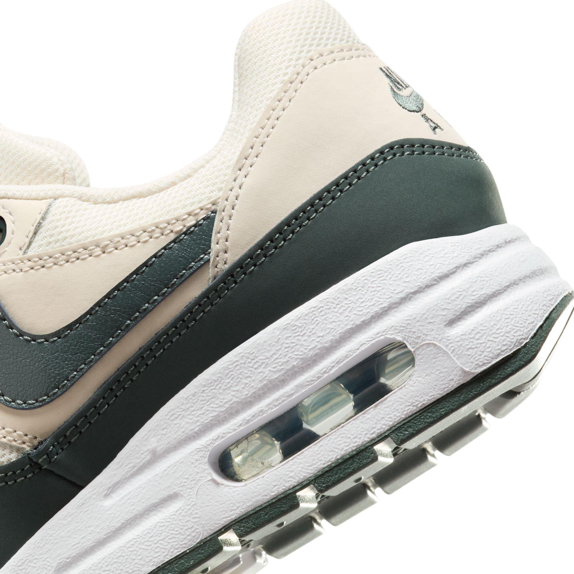 Nike Air Max 1 Grade School Boys' "Pale Ivory/Vintage Green/White/Bicoastal" Shoe
