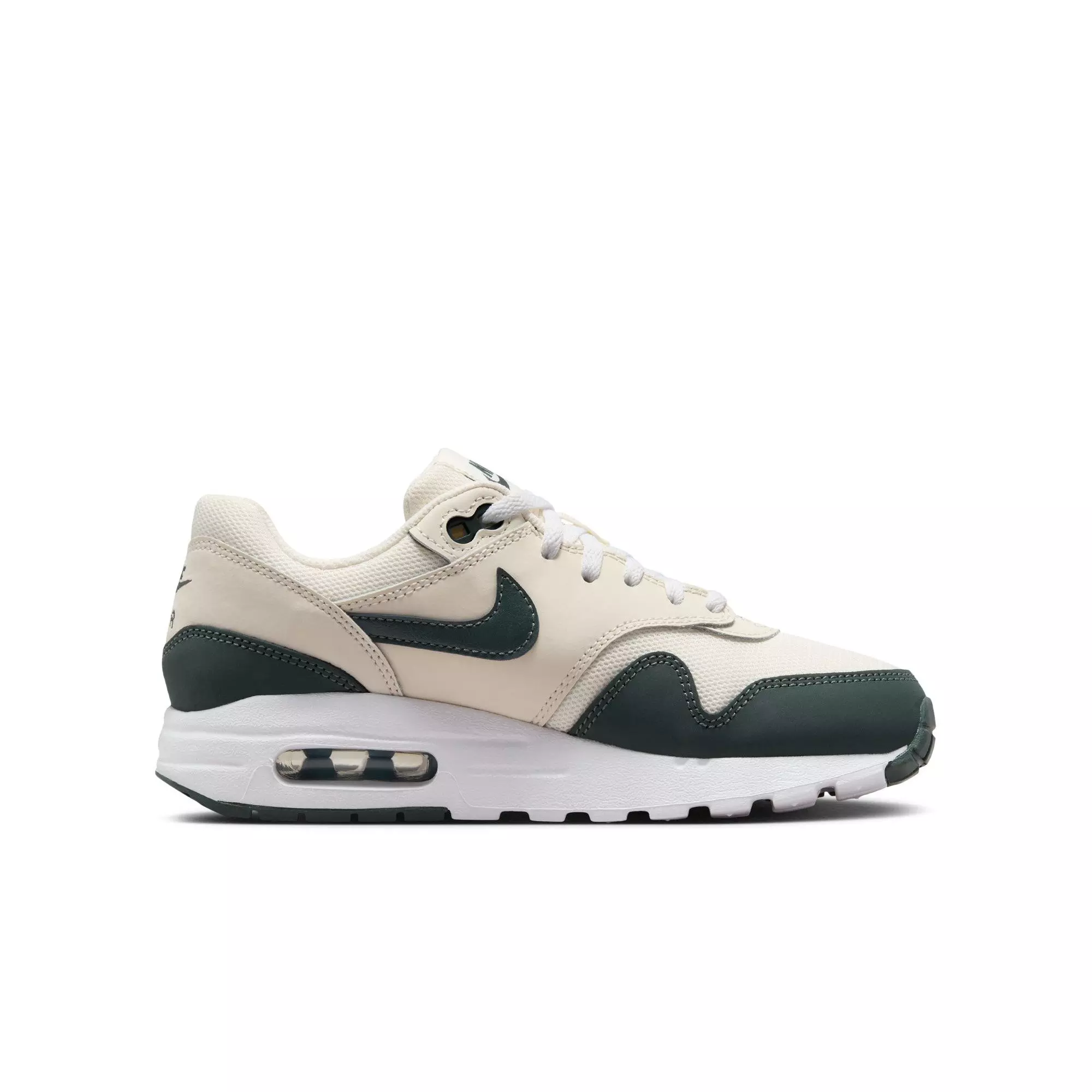 Nike Air Max 1 "Pale Ivory/Vintage Green/White/Bicoastal" Grade School Boys' Shoe - GREY/TAN