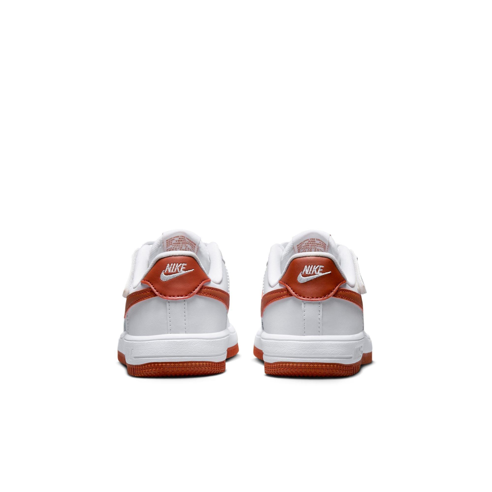 Nike Air Force 1 Low EasyOn Preschool Boys' "White/Dragon Red" Shoe