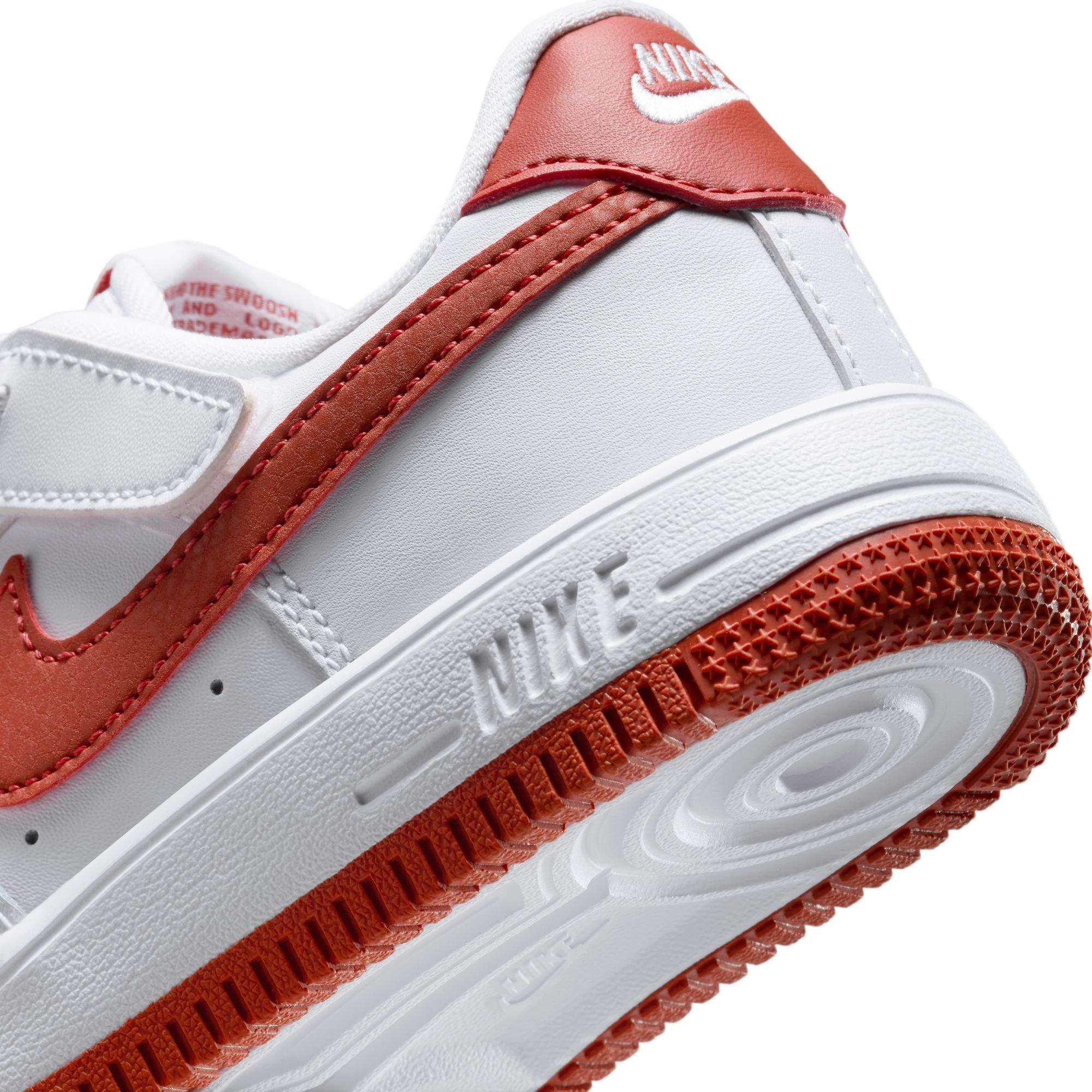 Nike Air Force 1 Low EasyOn Preschool Boys' "White/Dragon Red" Shoe