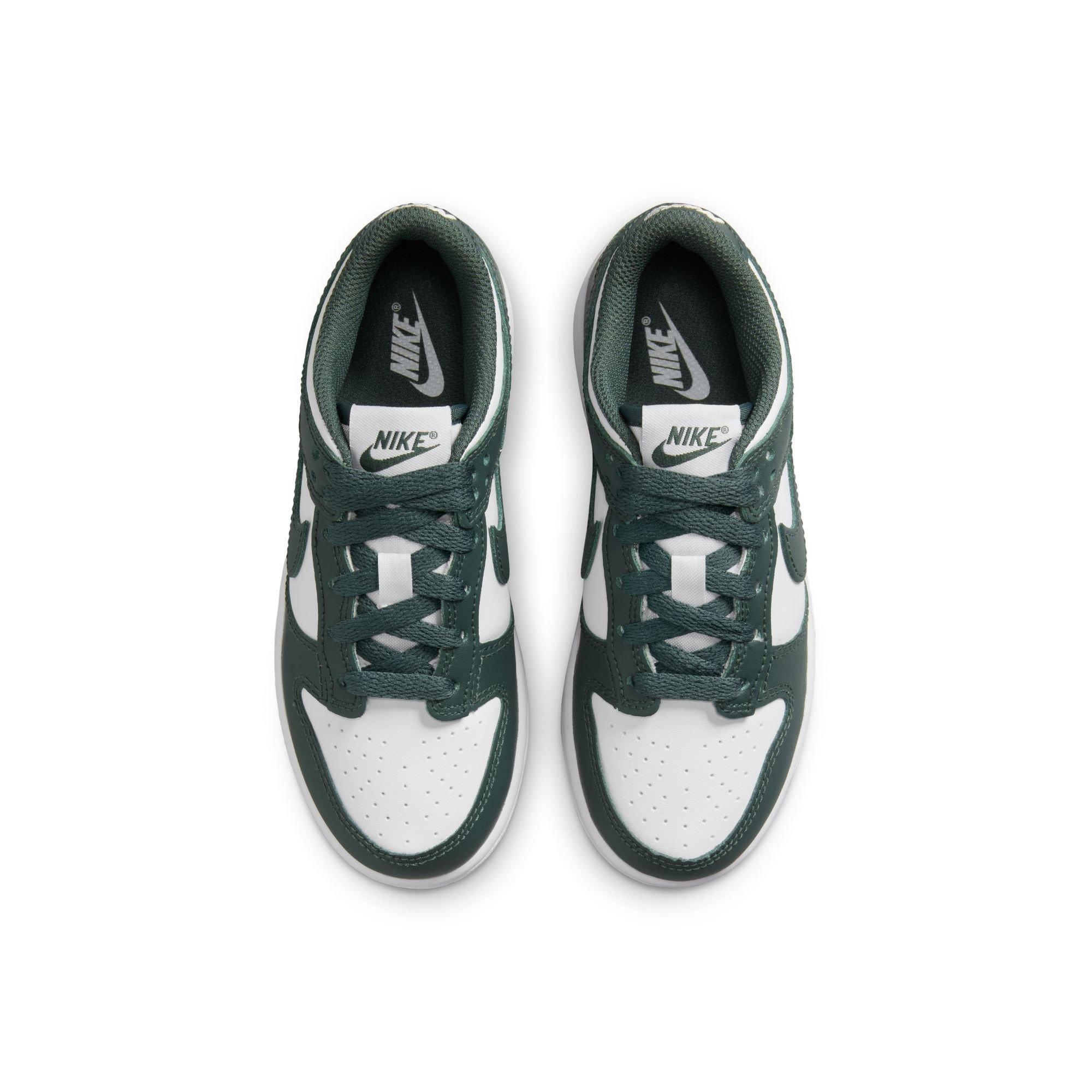 Nike Dunk Low Preschool Boys' "White/Vintage Green" Shoe