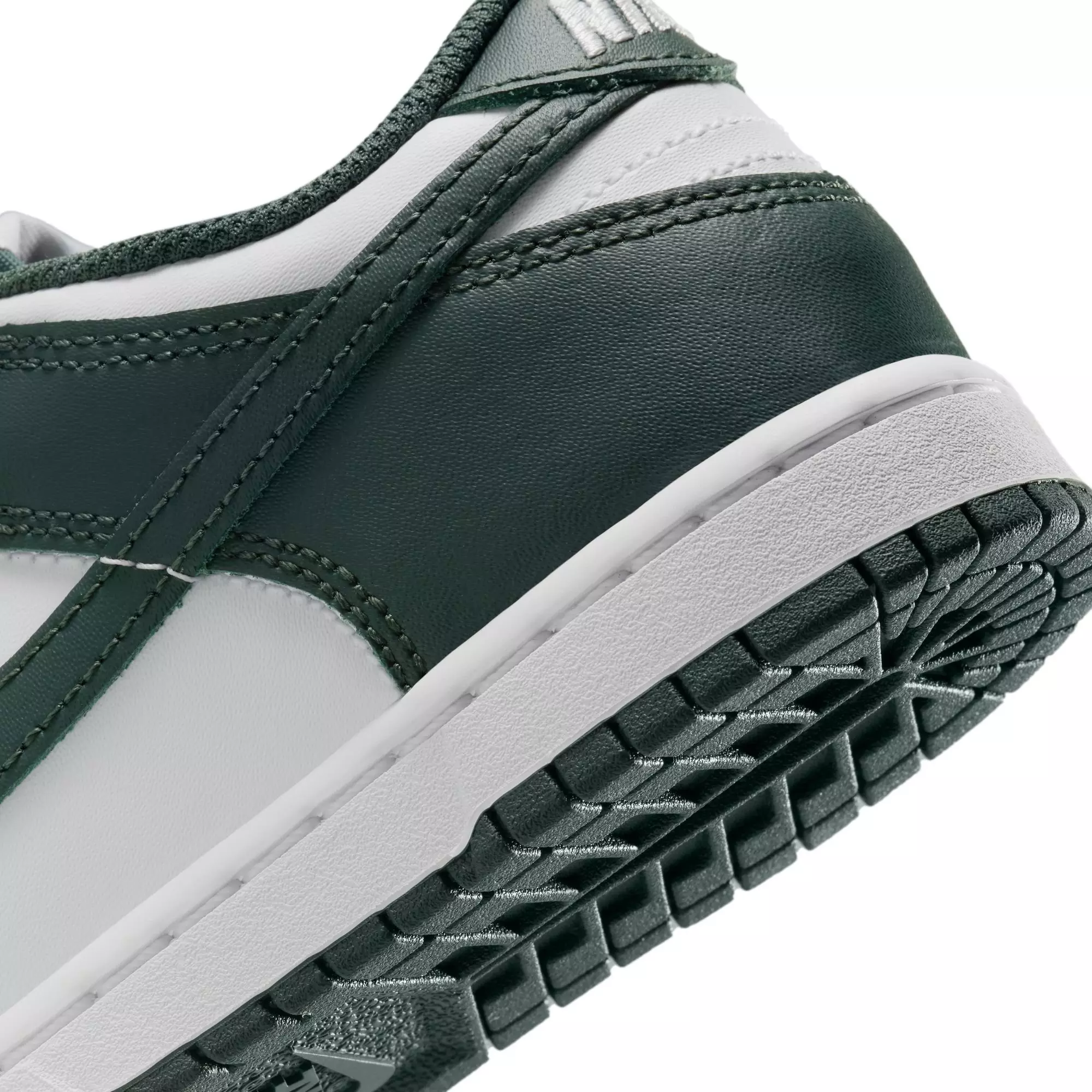 Nike Dunk Low "White/Vintage Green" Preschool Boys' Shoe - WHITE/GREEN