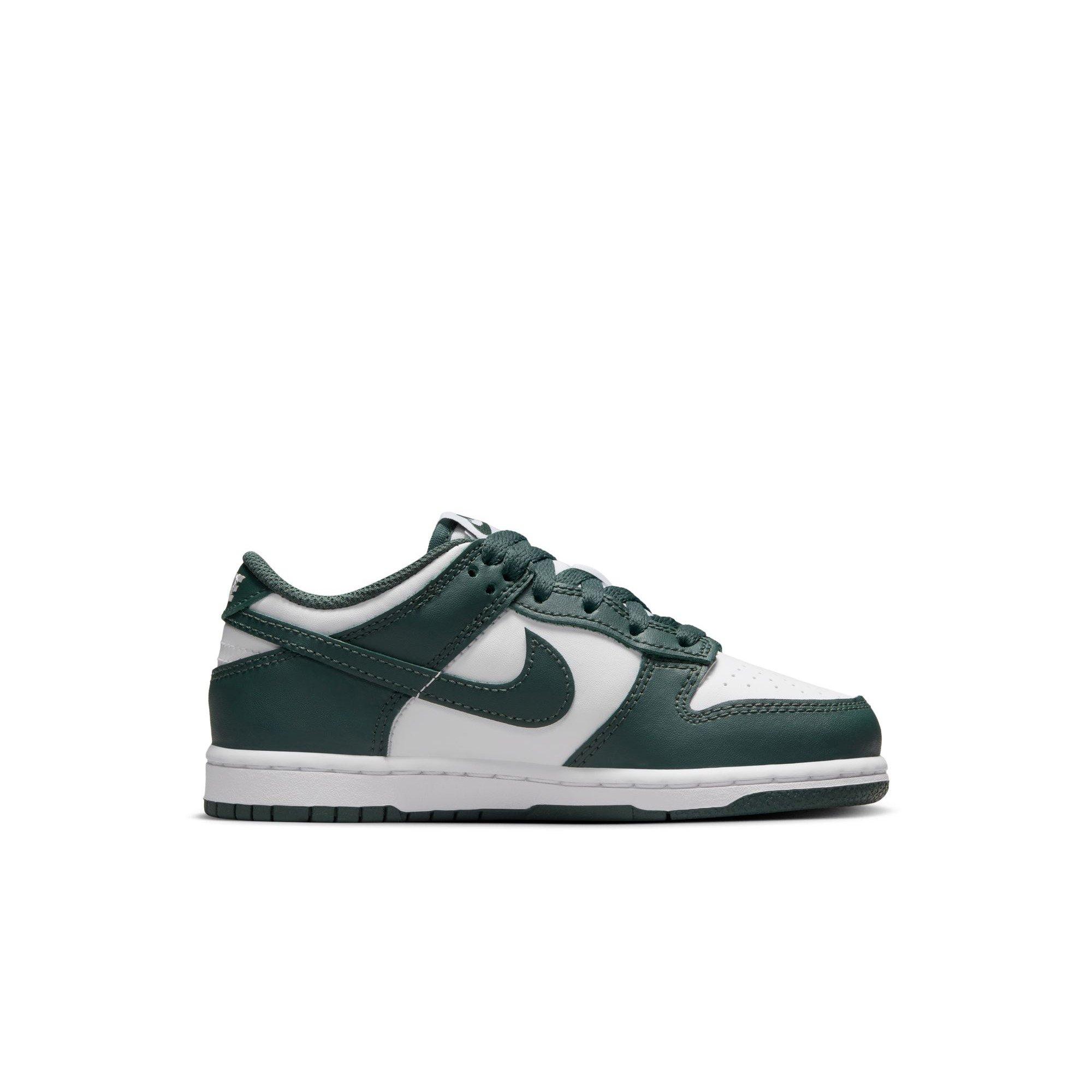 Nike Dunk Low Preschool Boys' "White/Vintage Green" Shoe