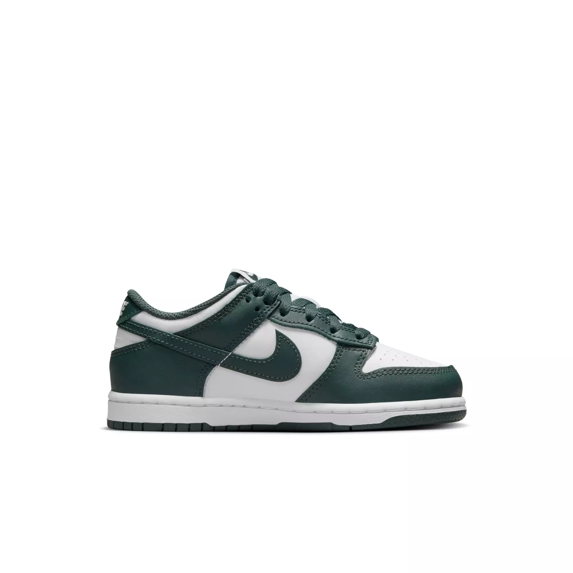 Nike Dunk Low "White/Vintage Green" Preschool Boys' Shoe - WHITE/GREEN