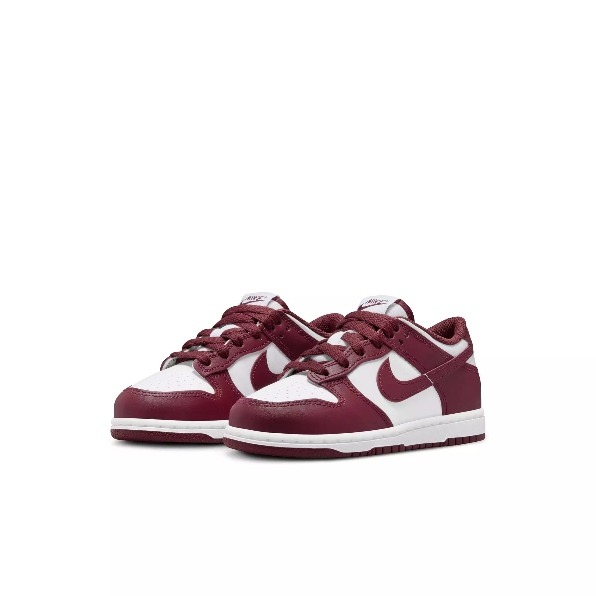 Nike Dunk Low "White/Redwood/Gym Red" Preschool Boys' Shoe - WHITE/RED