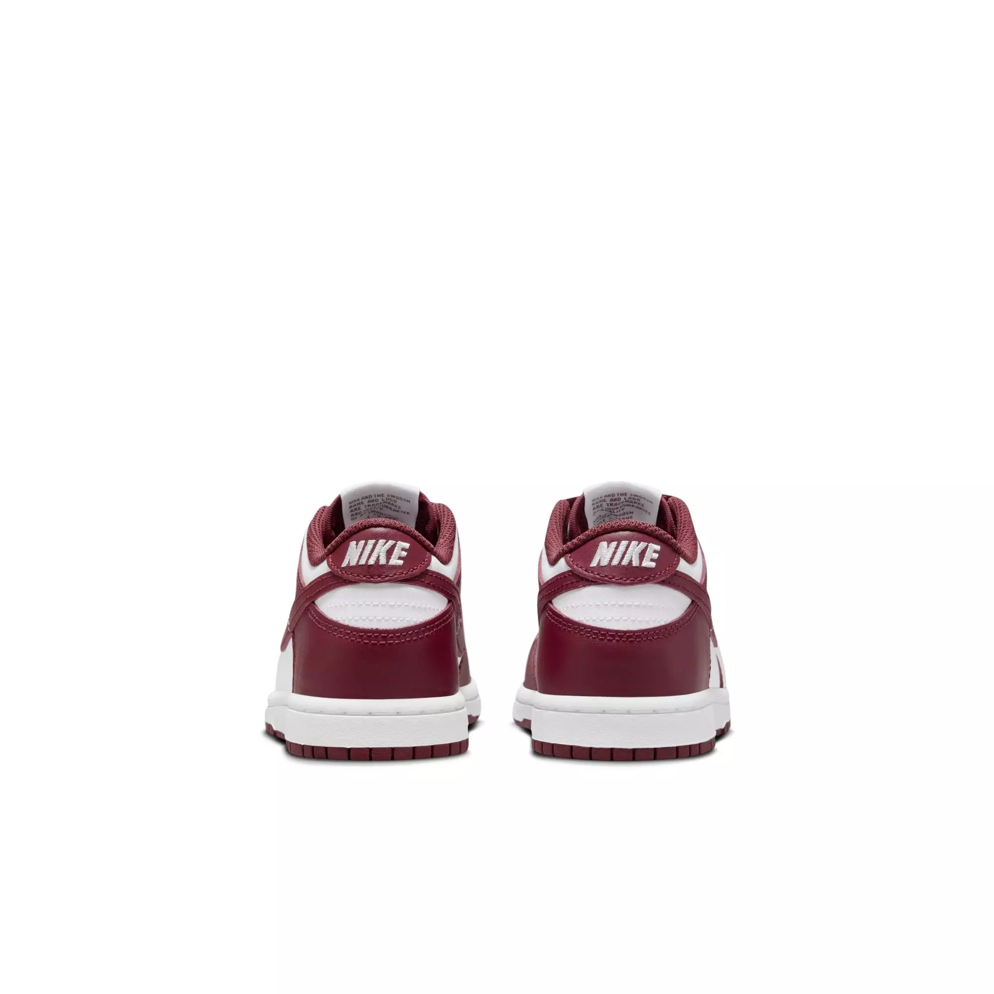 Nike Dunk Low "White/Redwood/Gym Red" Preschool Boys' Shoe - WHITE/RED
