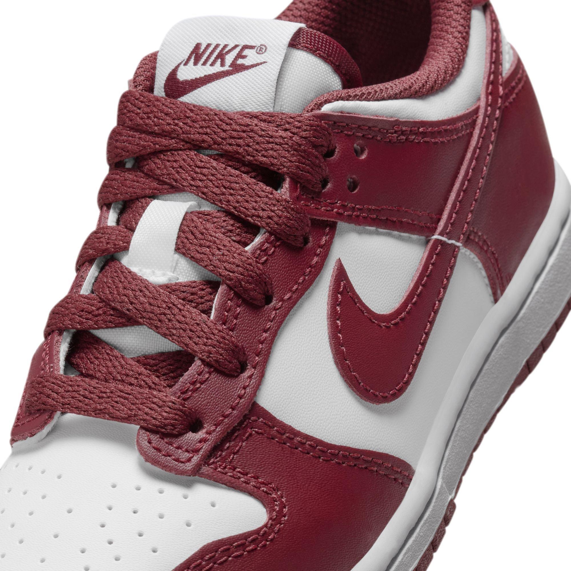 Nike Dunk Low Preschool Boys' "White/Redwood/Gym Red" Shoe