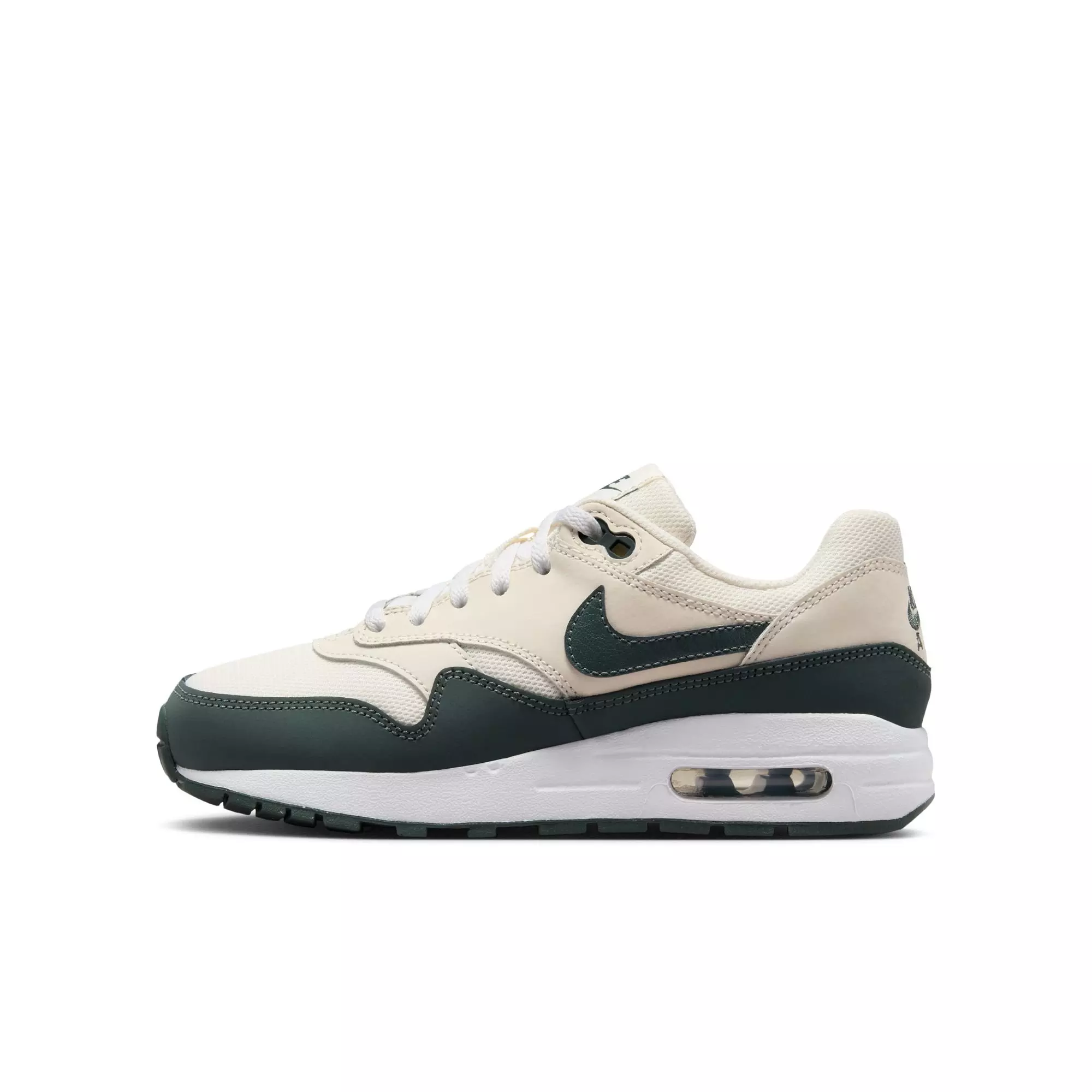 Nike Air Max 1 "Pale Ivory/Vintage Green/White/Biacoastal" Preschool Boys' Shoe - GREEN/TAN
