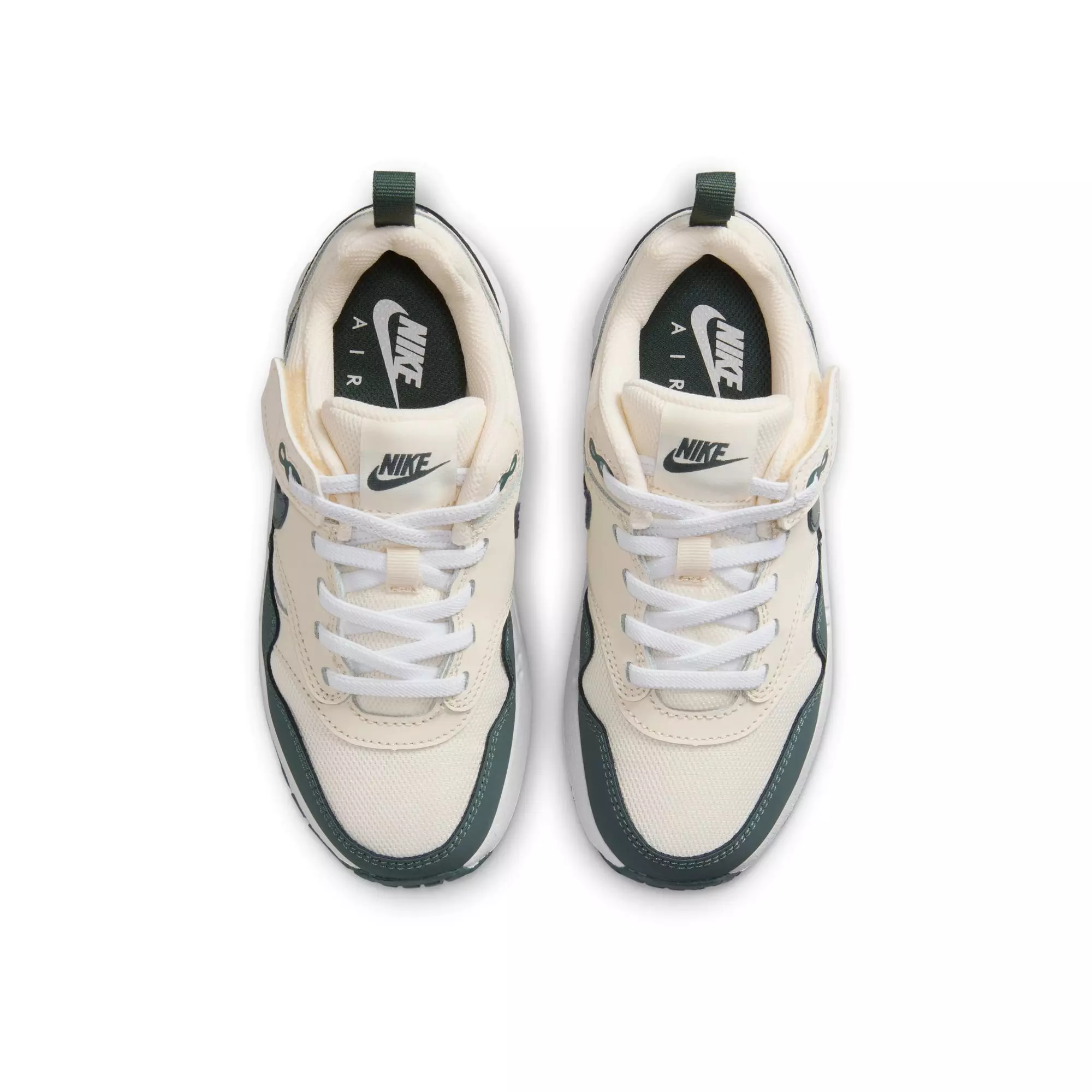 Nike Air Max 1 EasyOn "Pale Ivory/Vintage Green/White/Bicoastal" Preschool Boys' Shoe - GREEN/TAN