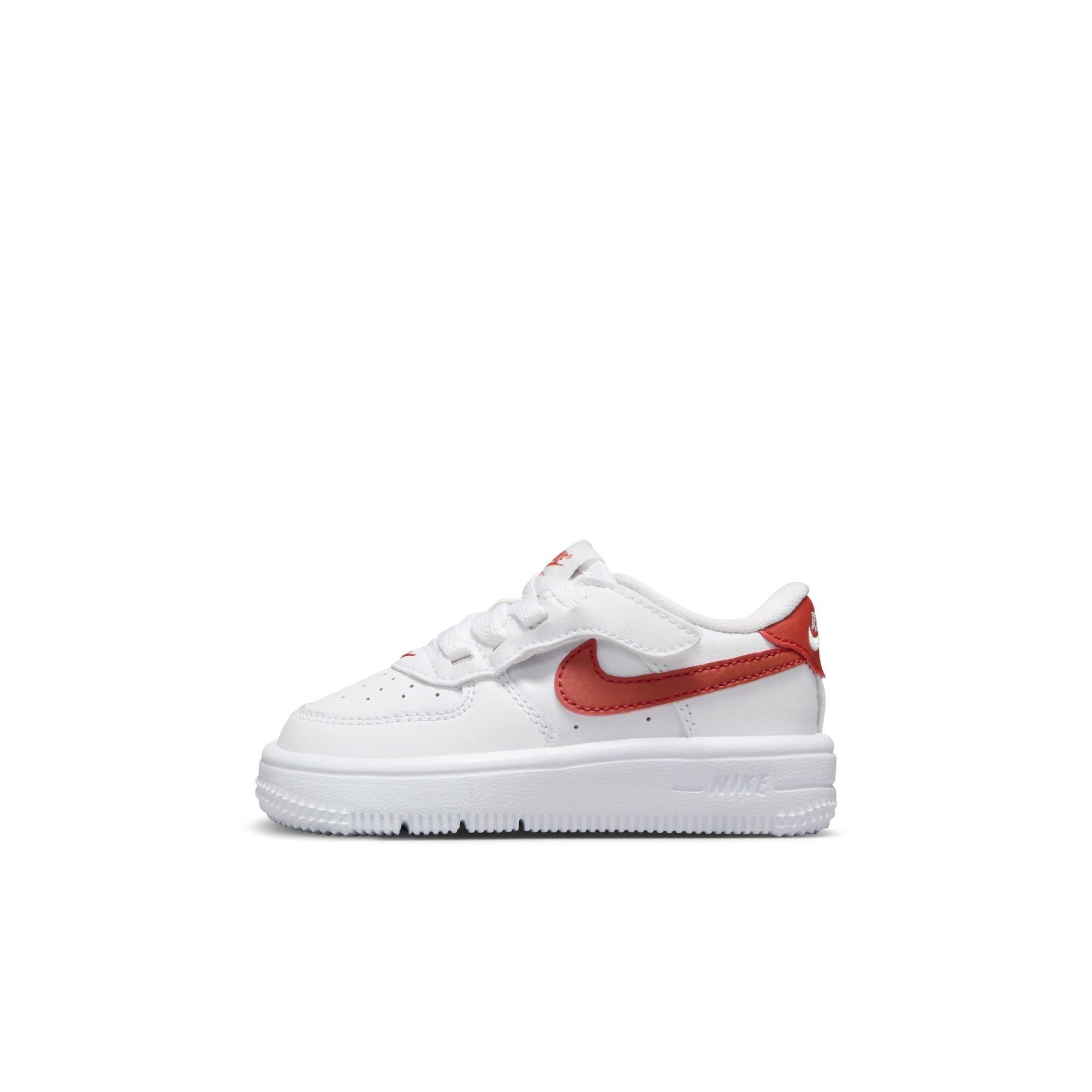Nike Air Force 1 Low EasyOn Toddler Boys' "White/Dragon Red" Shoe