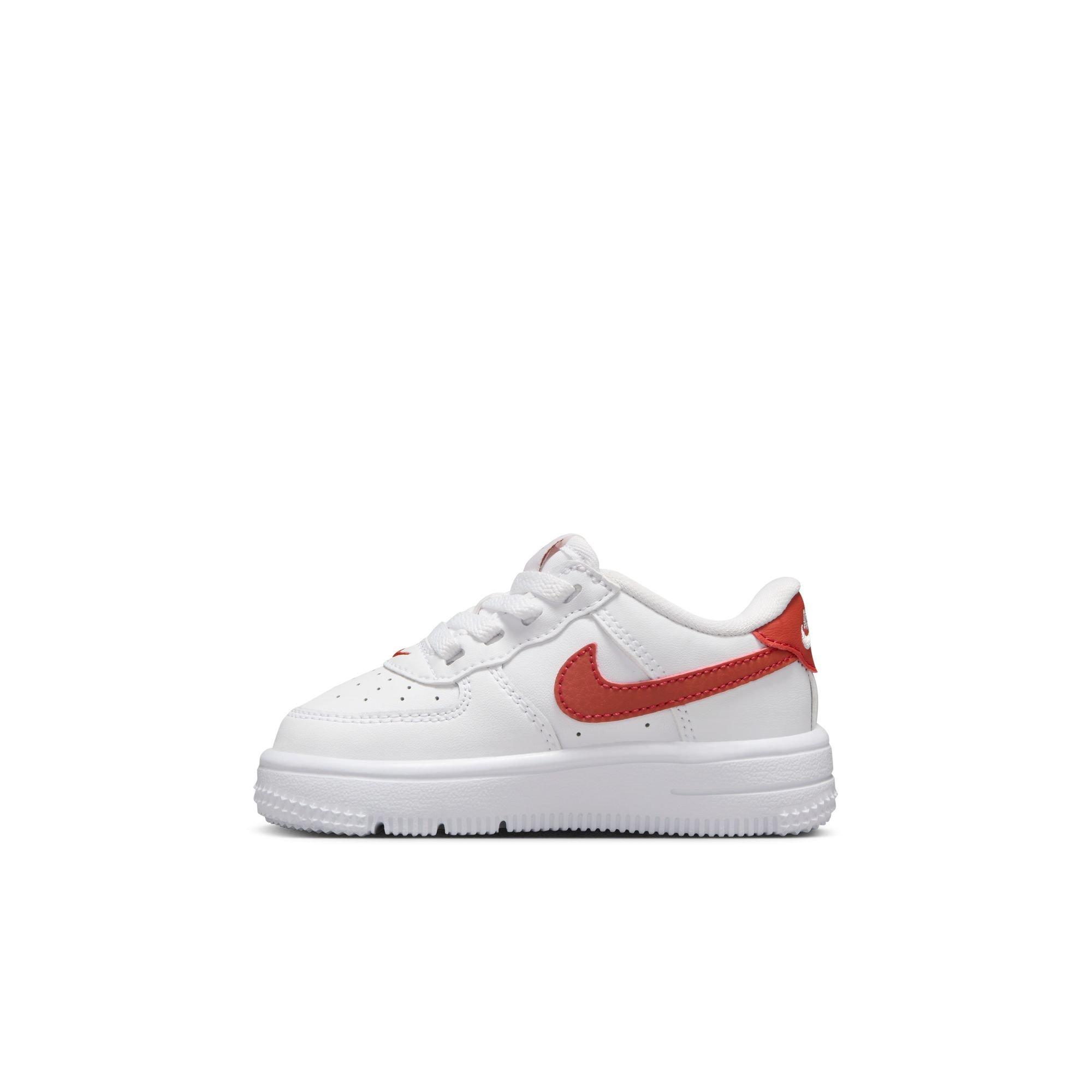 Nike Air Force 1 Low EasyOn Toddler Boys' "White/Dragon Red" Shoe