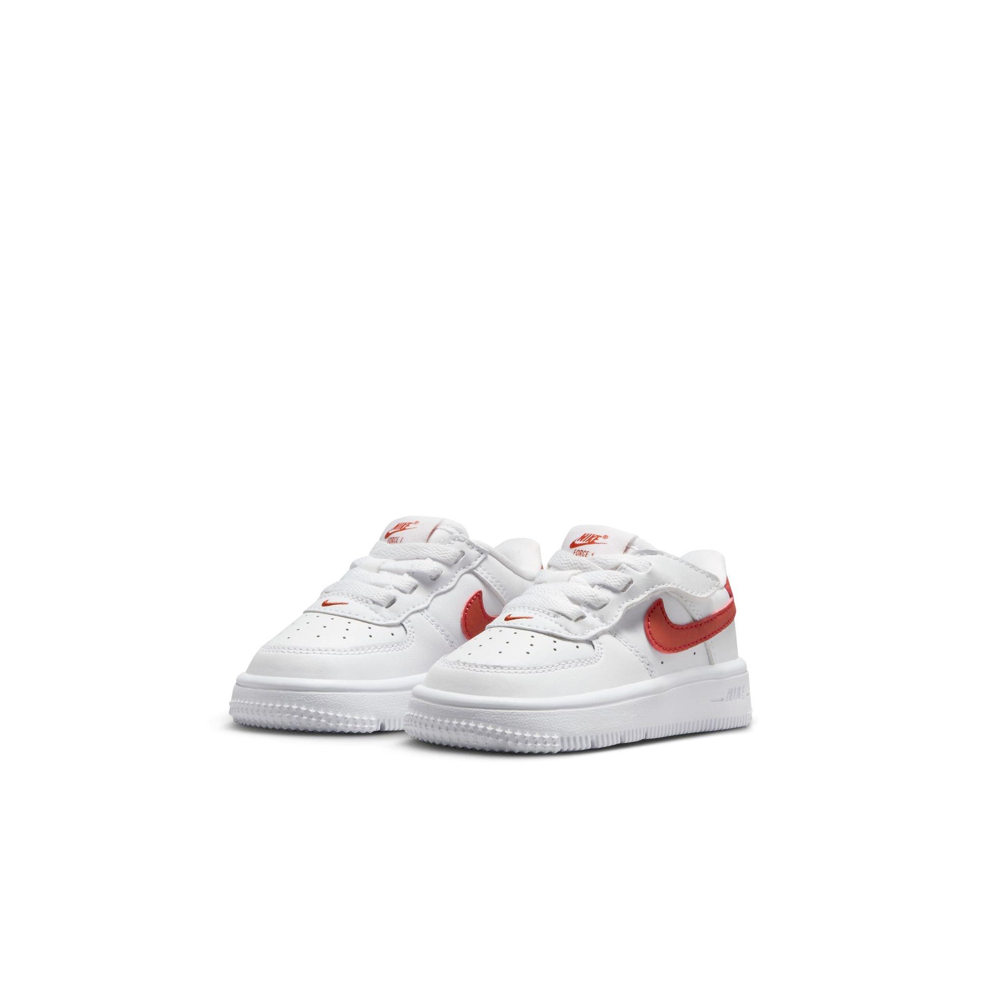 Nike Air Force 1 Low EasyOn Toddler Boys' "White/Dragon Red" Shoe