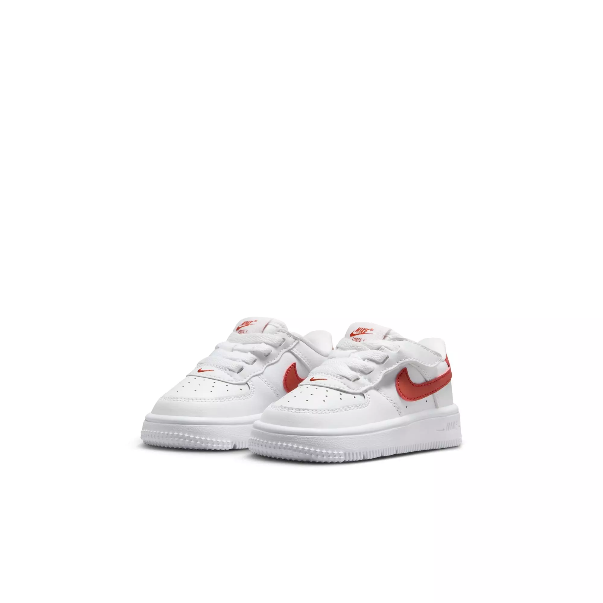 Nike Air Force 1 Low EasyOn "White/Dragon Red" Toddler Boys' Shoe - WHITE/RED