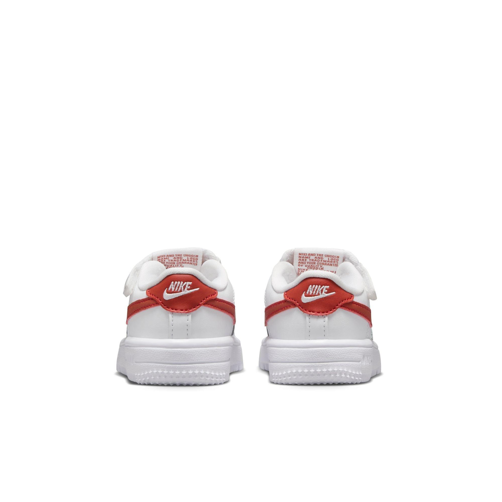 Nike Air Force 1 Low EasyOn Toddler Boys' "White/Dragon Red" Shoe
