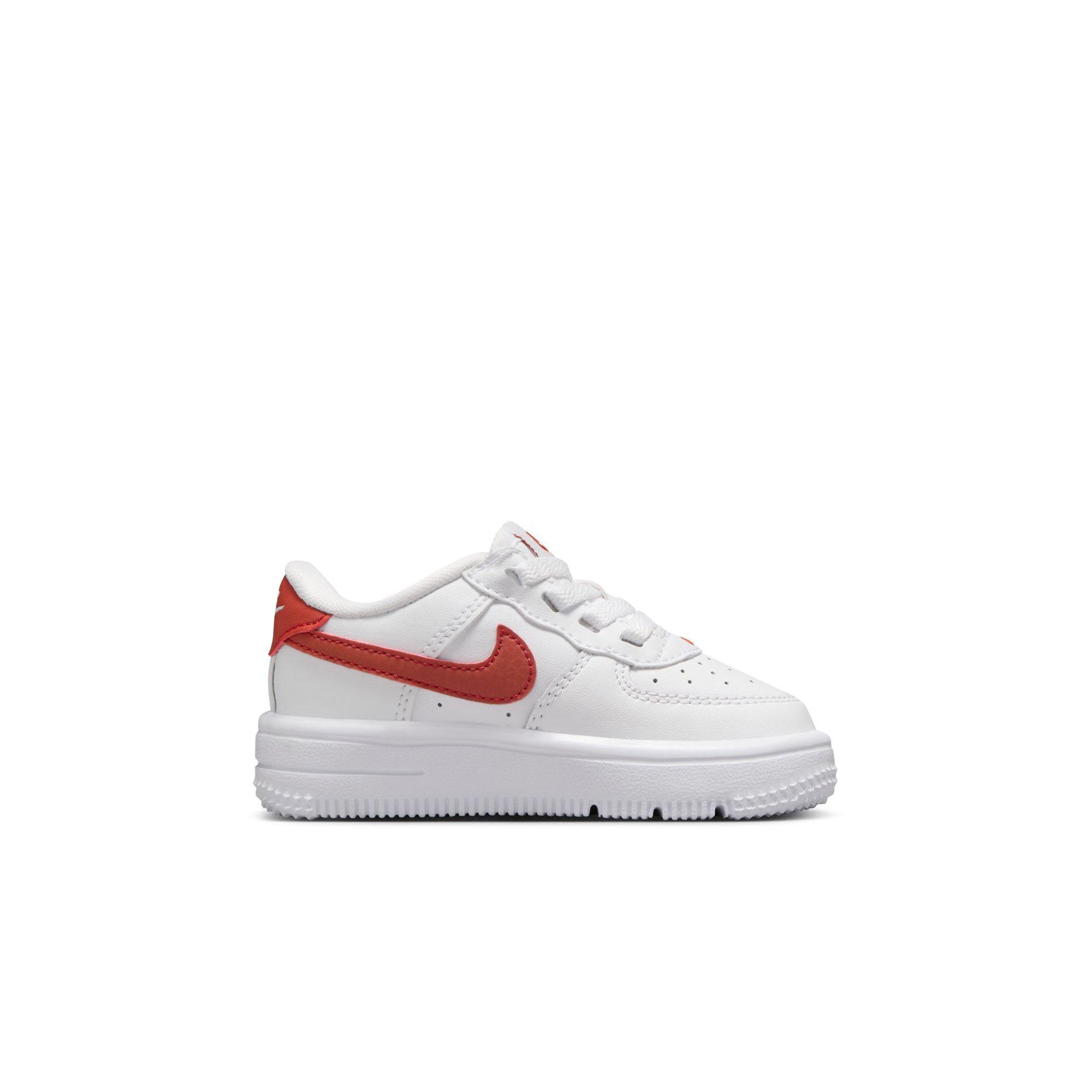 Nike Air Force 1 Low EasyOn Toddler Boys' "White/Dragon Red" Shoe