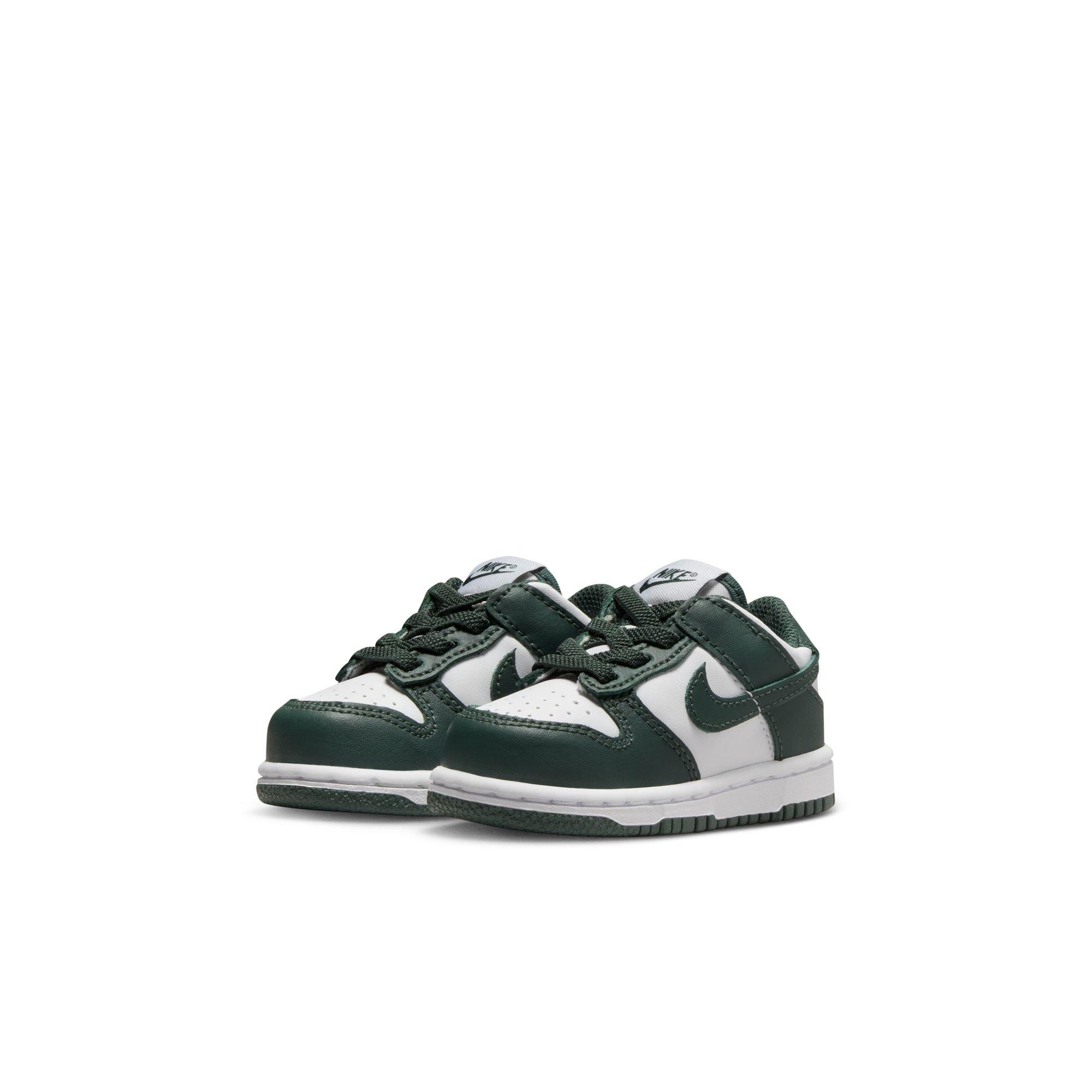 Nike Dunk Low Toddler Boys' "White/Vintage Green" Shoe