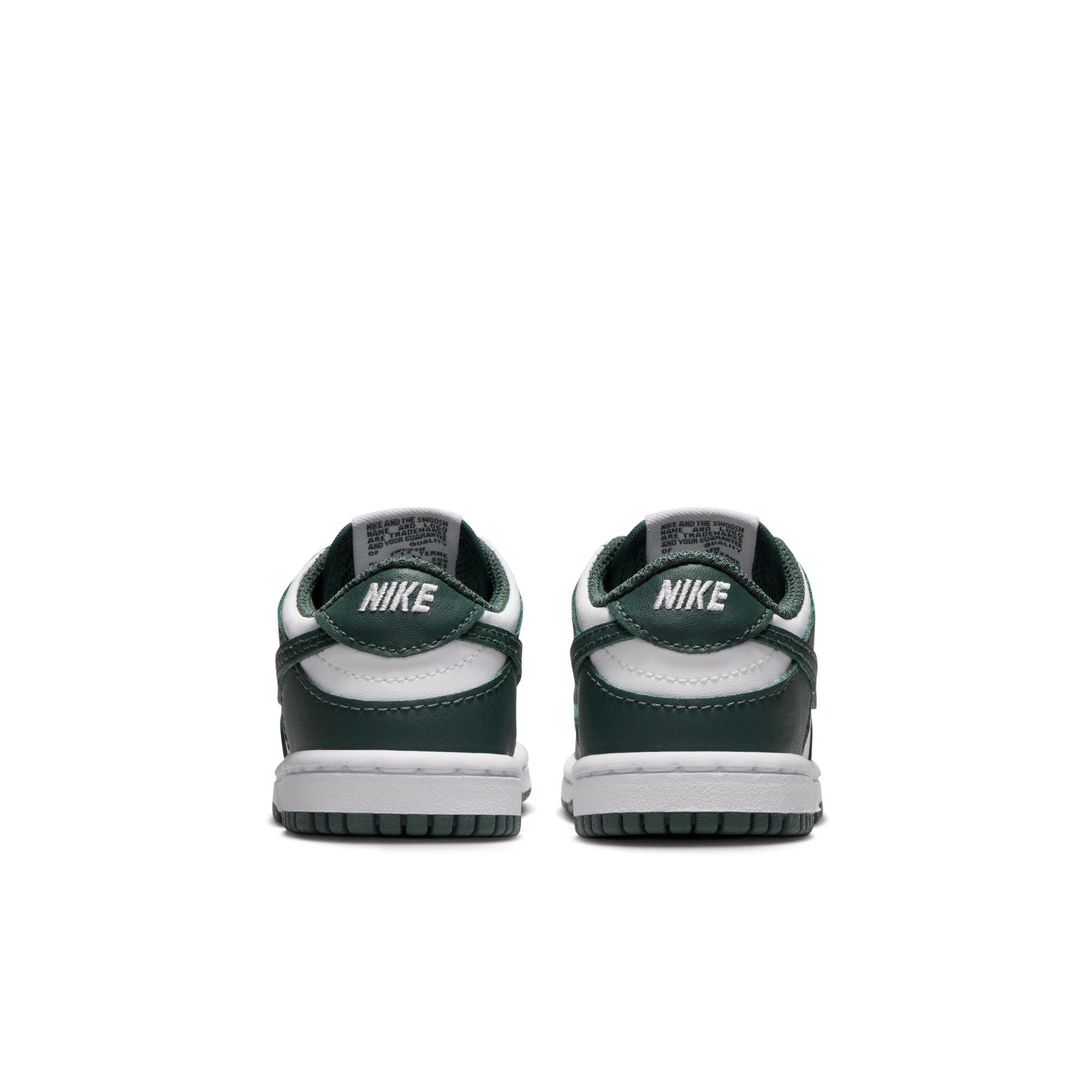 Nike Dunk Low Toddler Boys' "White/Vintage Green" Shoe