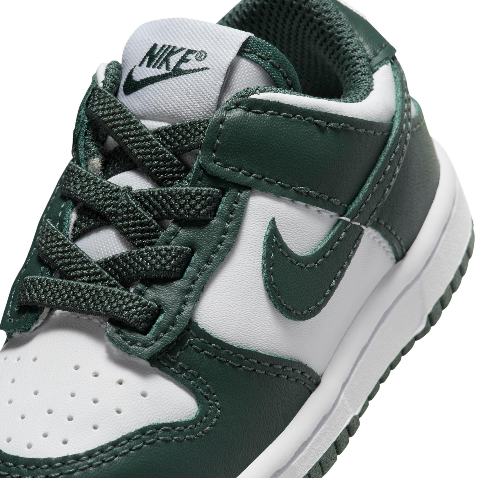 Nike Dunk Low Toddler Boys' "White/Vintage Green" Shoe