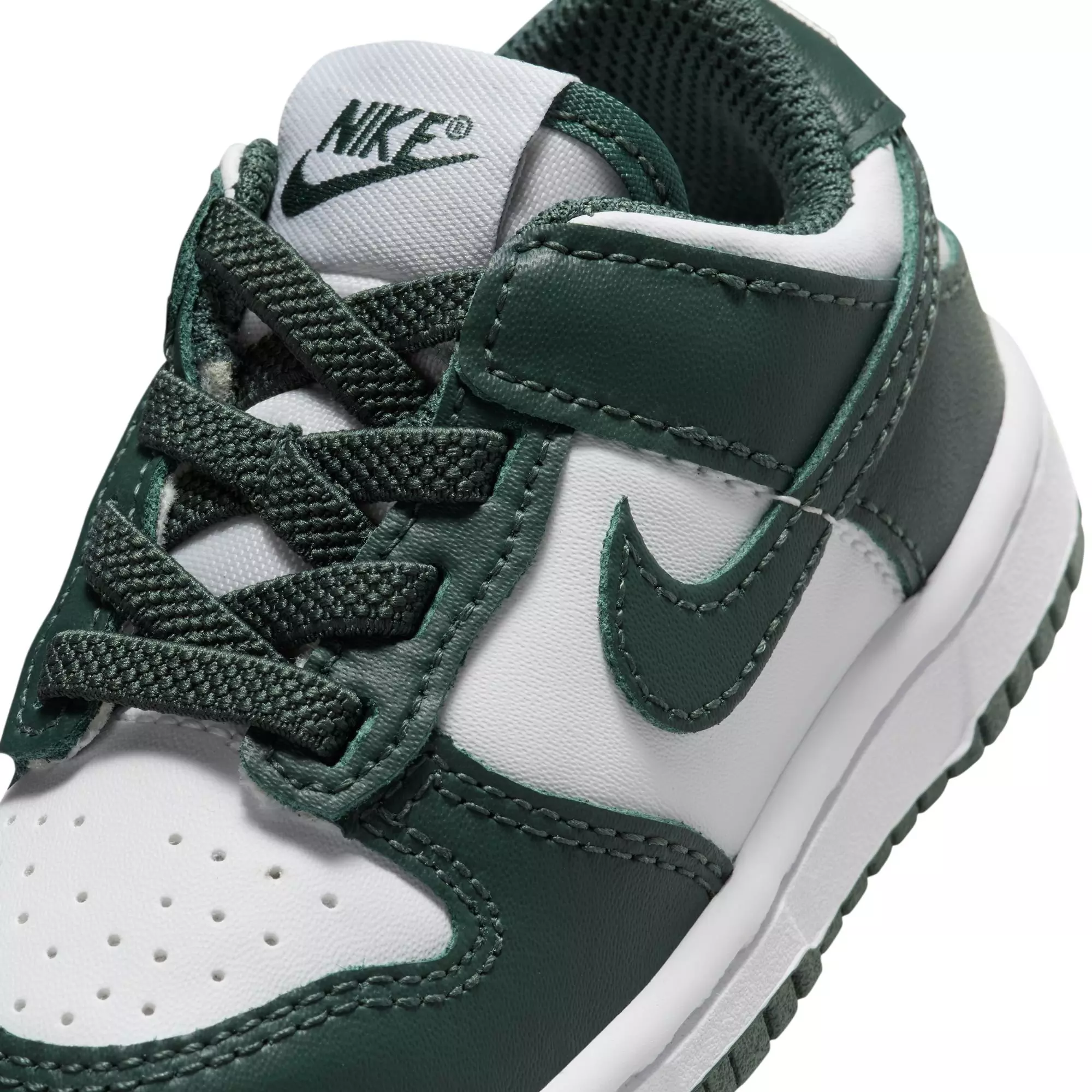 Nike Dunk Low "White/Vintage Green" Toddler Boys' Shoe - WHITE/GREEN