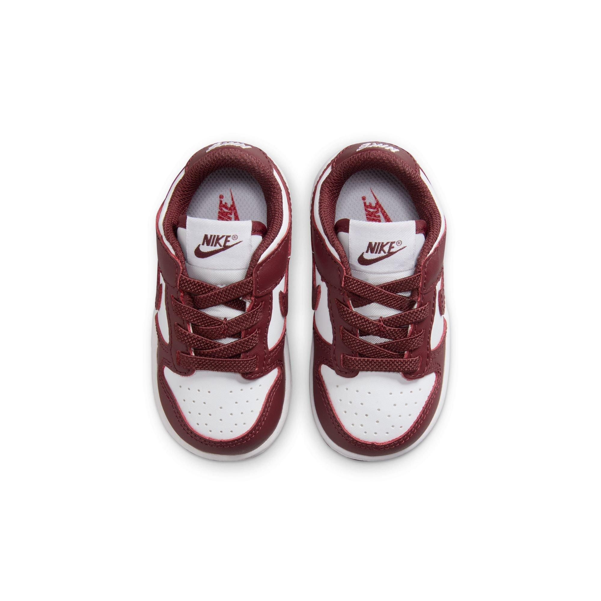 Nike Dunk Low Toddler Boys' "White/Redwood/Gym Red" Shoe