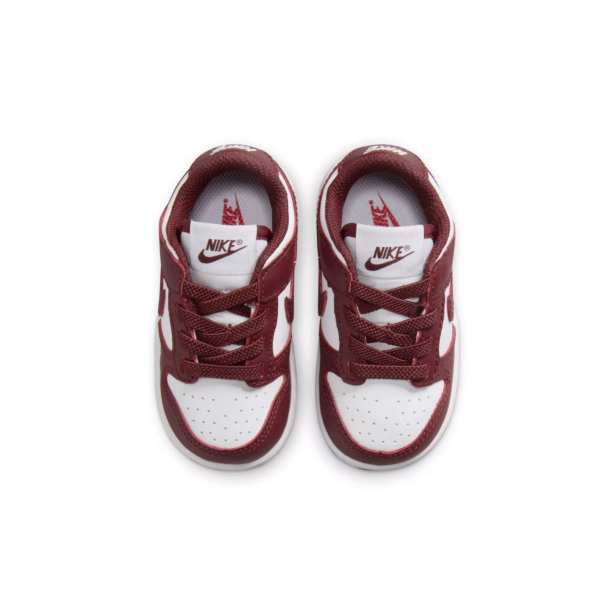 Nike Dunk Low "White/Redwood/Gym Red" Toddler Boys' Shoe - WHITE/RED