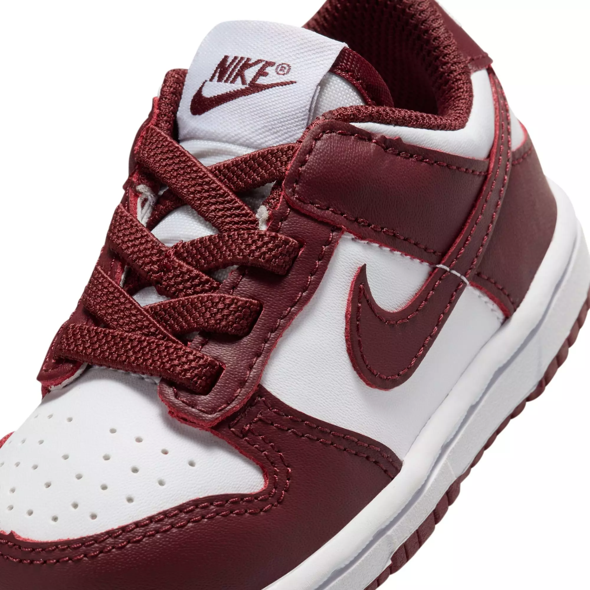 Nike Dunk Low "White/Redwood/Gym Red" Toddler Boys' Shoe - WHITE/RED
