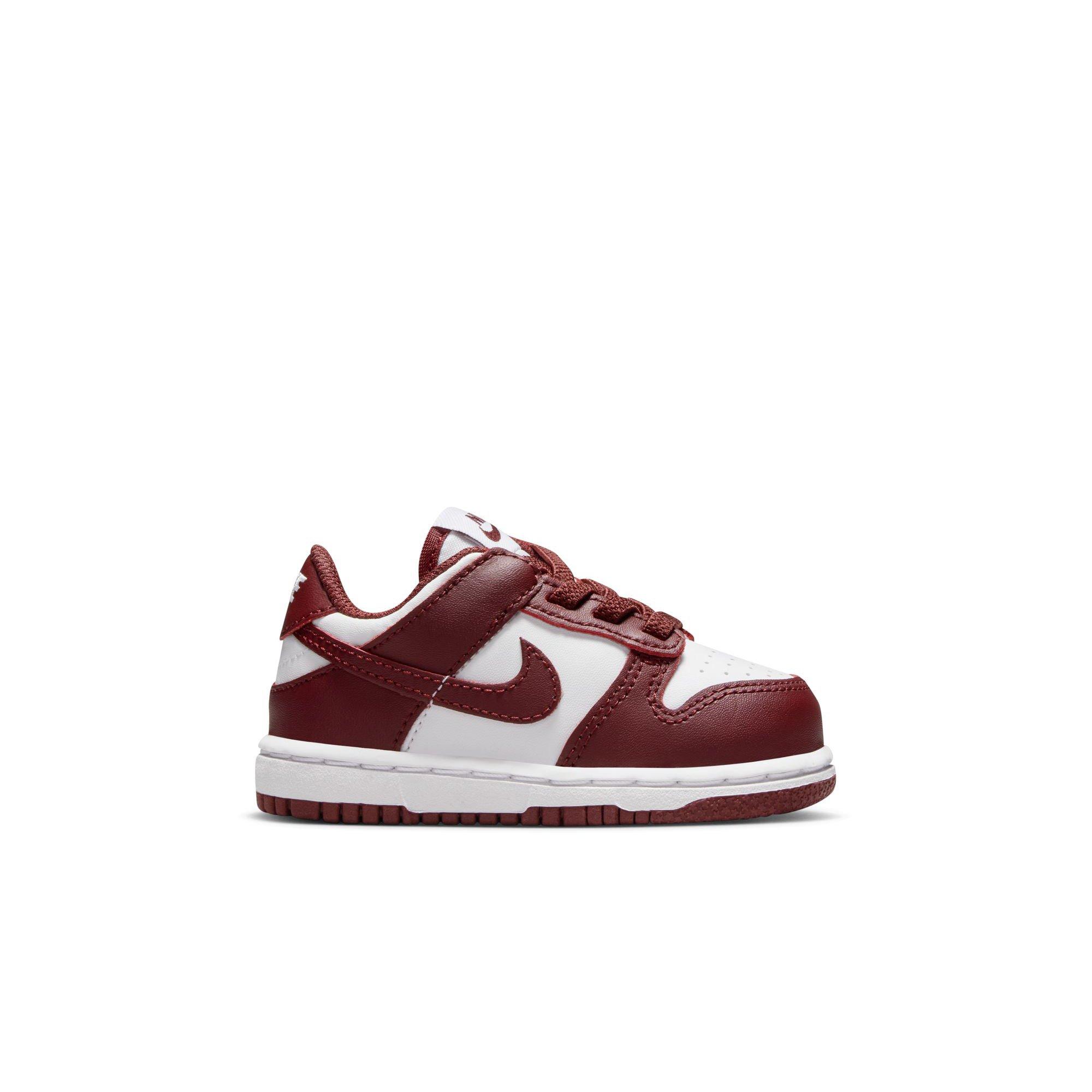 Nike Dunk Low "White/Redwood/Gym Red" Toddler Boys' Shoe - WHITE/RED