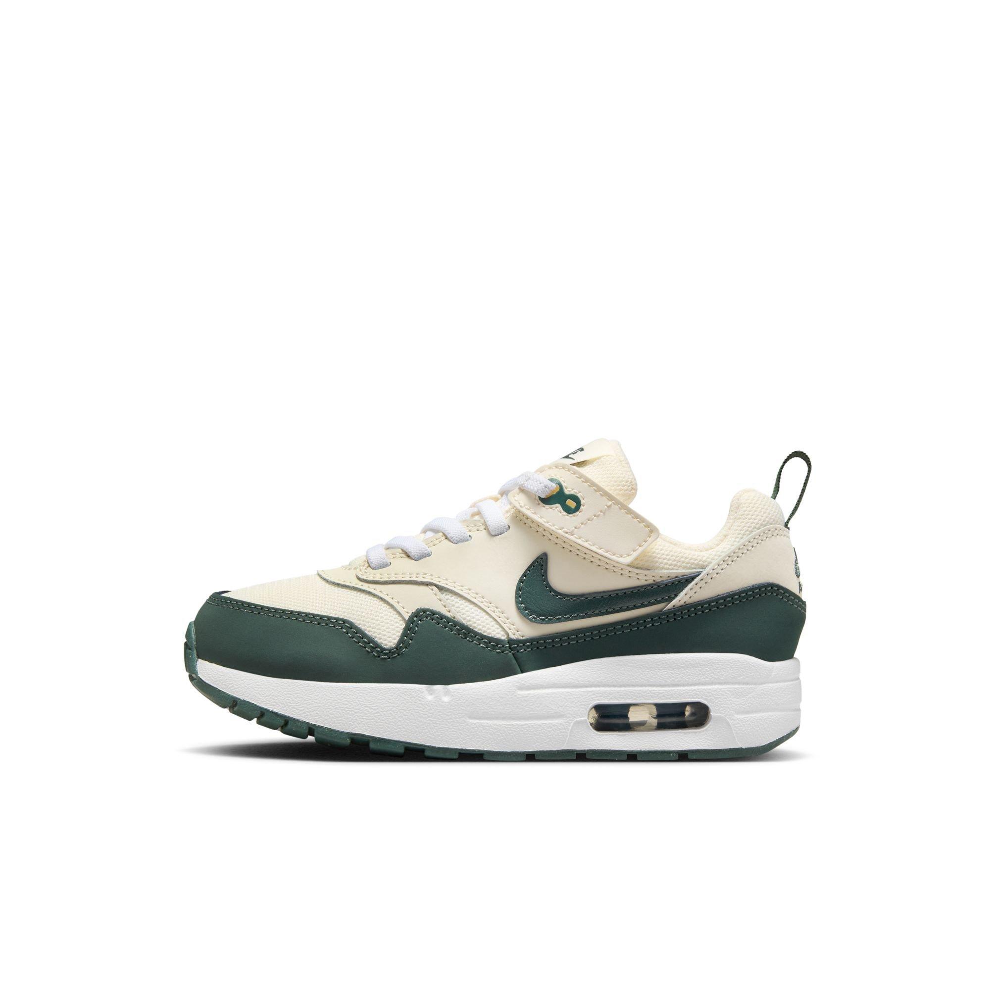 Nike Air Max 1 EasyOn Toddler Boys' "Pale Ivory/Vintage Green/White/Bicoastal" Shoe
