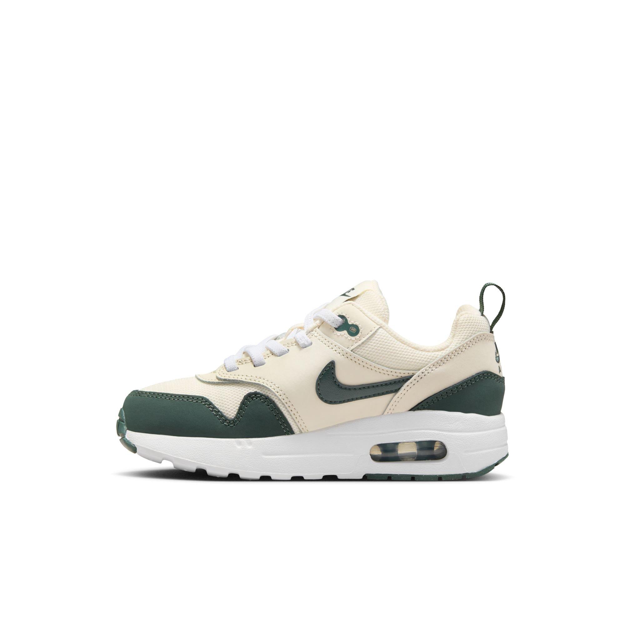 Nike Air Max 1 EasyOn Toddler Boys' "Pale Ivory/Vintage Green/White/Bicoastal" Shoe