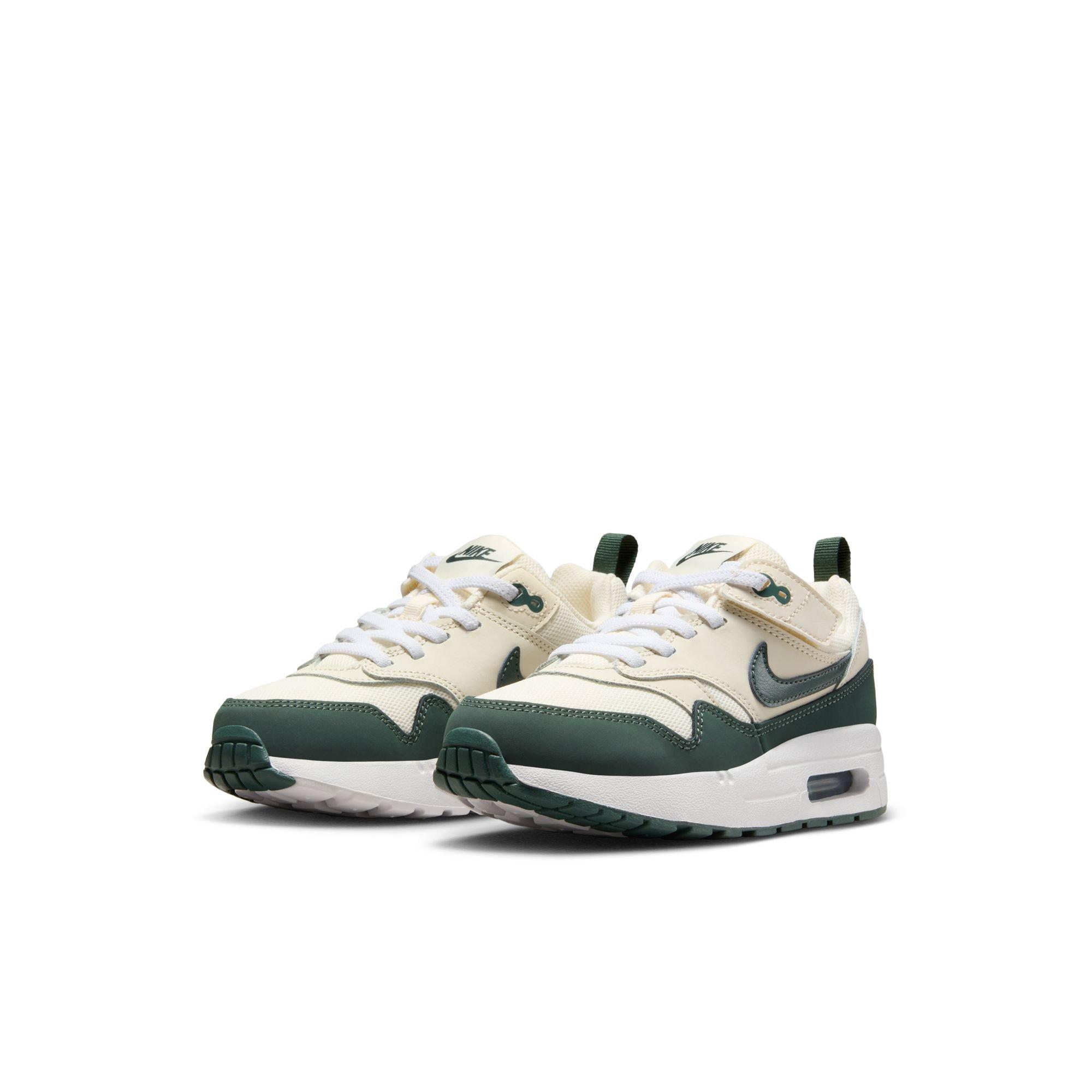 Nike Air Max 1 EasyOn Toddler Boys' "Pale Ivory/Vintage Green/White/Bicoastal" Shoe
