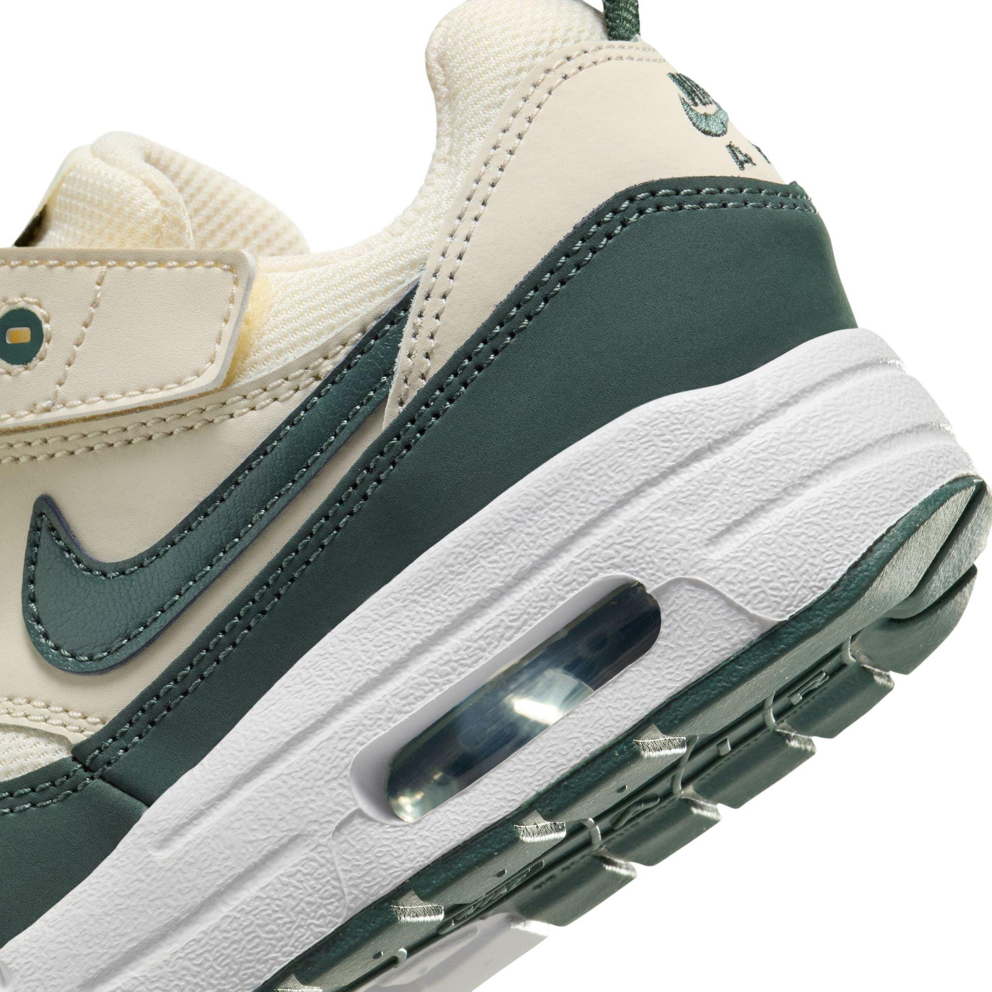 Nike Air Max 1 EasyOn Toddler Boys' "Pale Ivory/Vintage Green/White/Bicoastal" Shoe