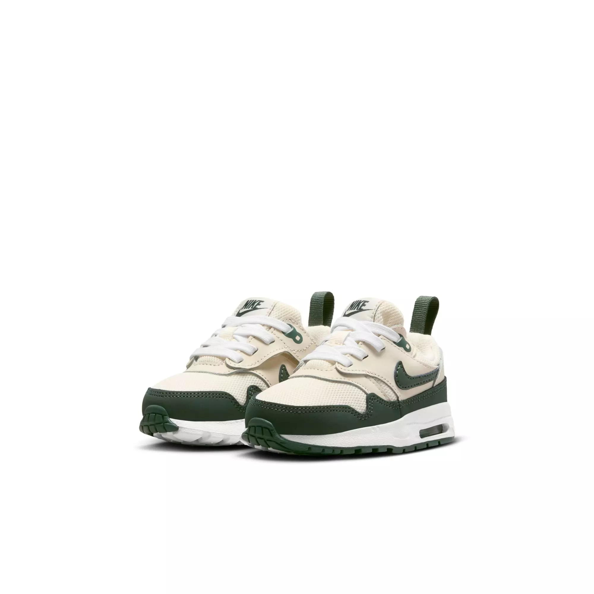 Nike Air Max 1 EasyOn "Pale Ivory/Vintage Green/White/Bicoastal" Toddler Boys' Shoe - GREEN/TAN