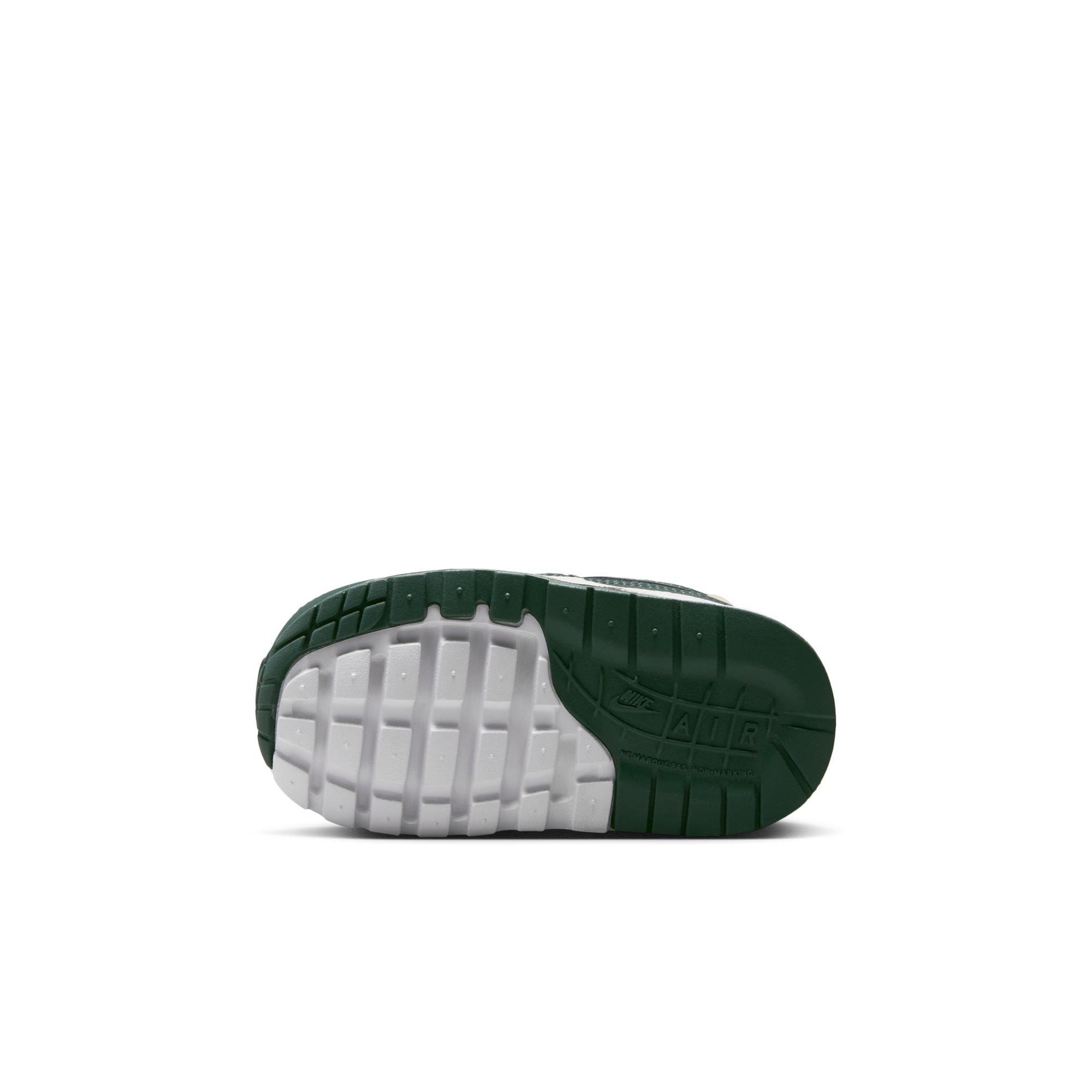 Nike Air Max 1 EasyOn Toddler Boys' "Pale Ivory/Vintage Green/White/Bicoastal" Shoe