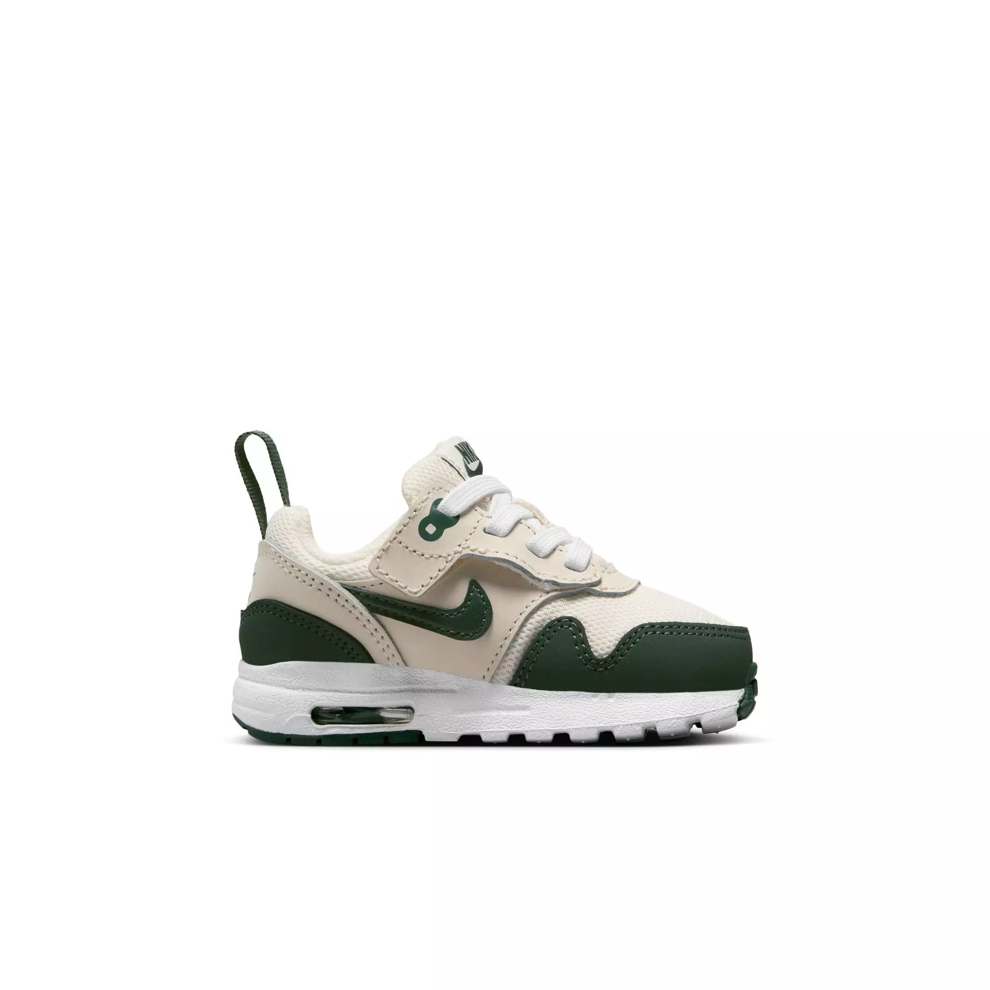 Nike Air Max 1 EasyOn "Pale Ivory/Vintage Green/White/Bicoastal" Toddler Boys' Shoe - GREEN/TAN