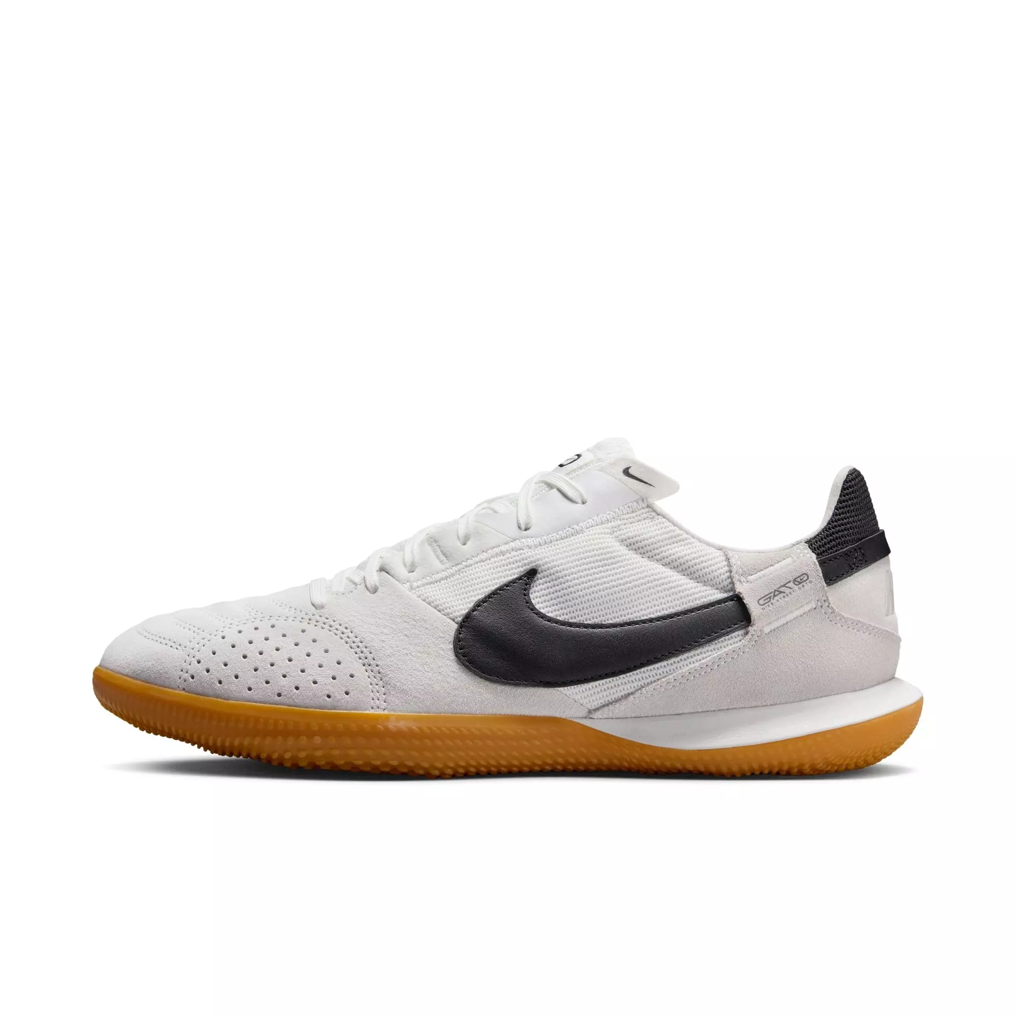 Nike Streetgato Low Top "Summit White/Night Forest" Men's Soccer Shoe - WHITE/BLACK