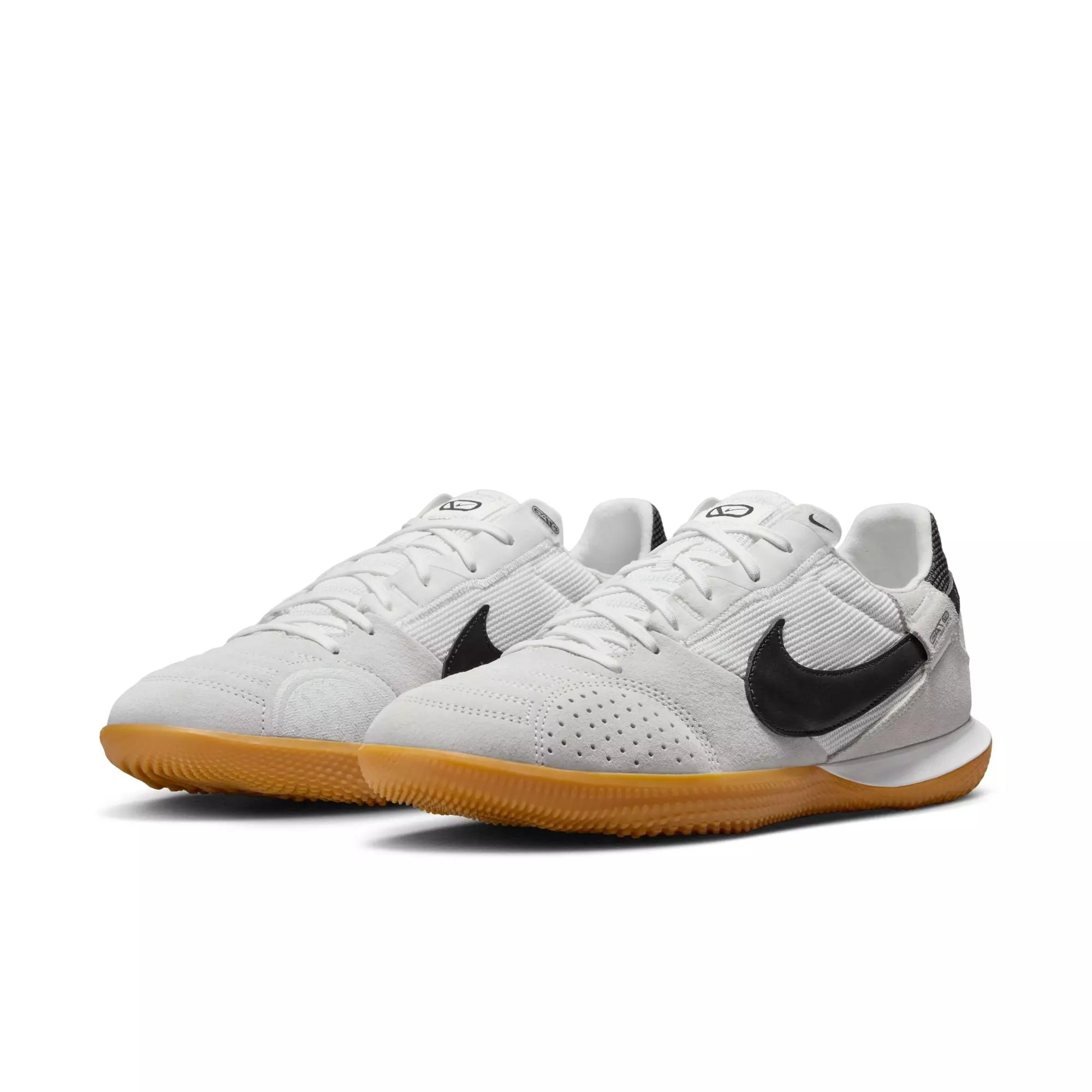 Nike Streetgato Low Top "Summit White/Night Forest" Men's Soccer Shoe - WHITE/BLACK