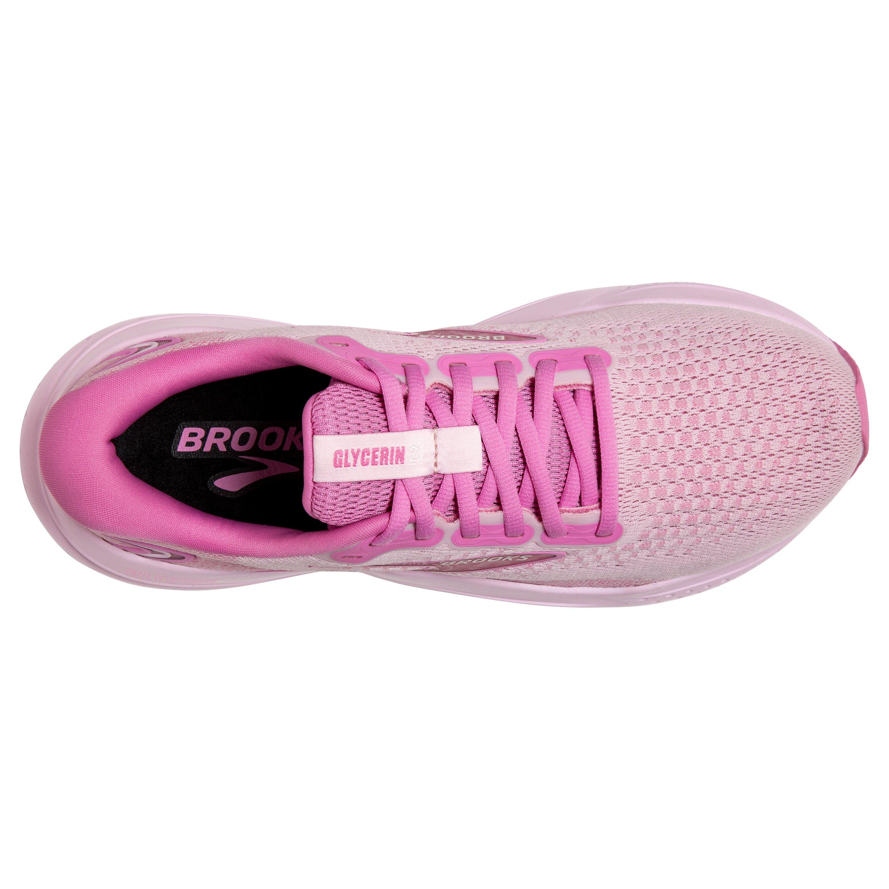Brooks Glycerin 21 "Pink Lady/Fuchsia Pink" Women's Running Shoe - PINK Thumbnail View 6