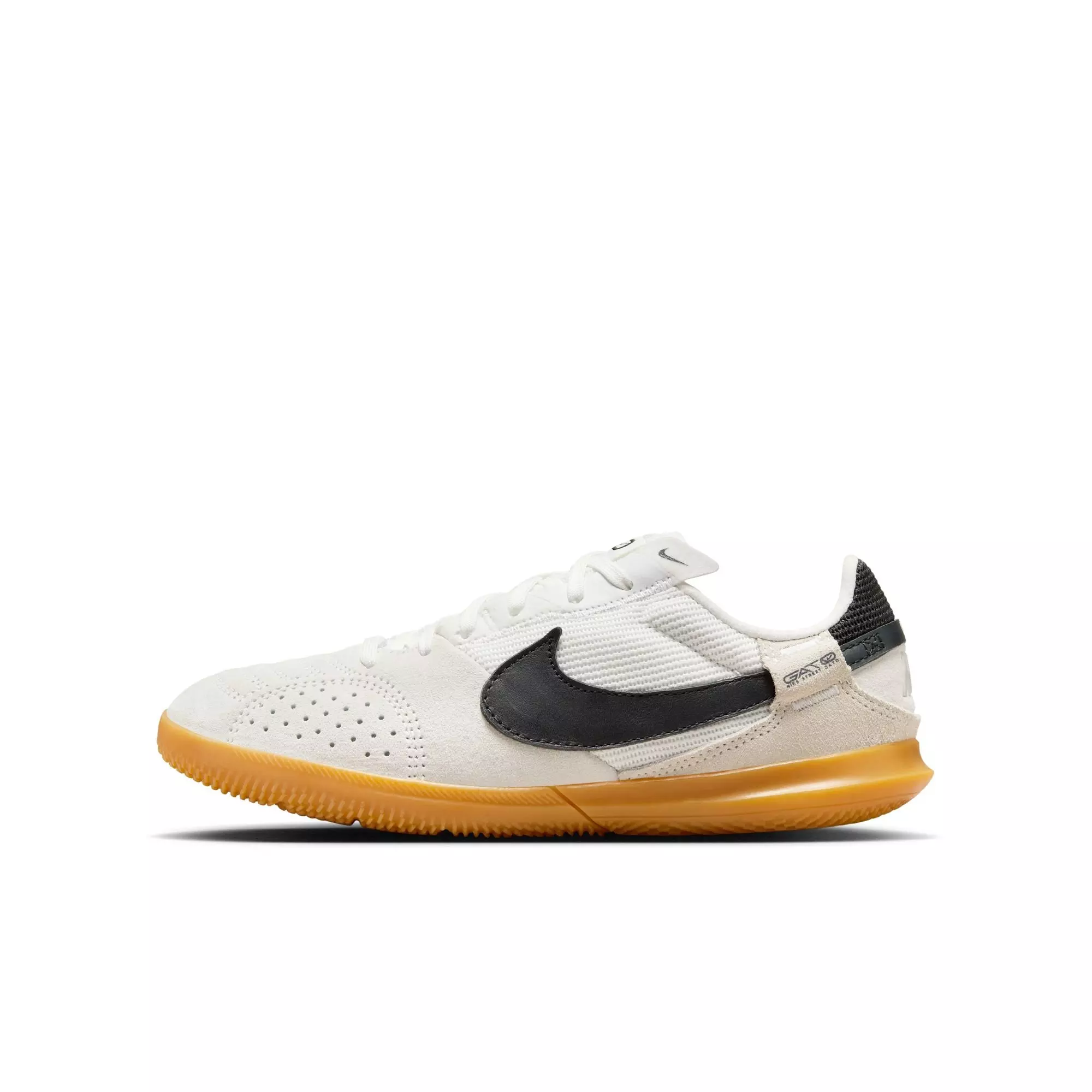 Nike Jr. Streetgato "Summit White/Night Forest" Grade School Boys' Soccer Shoe - WHITE/BLACK